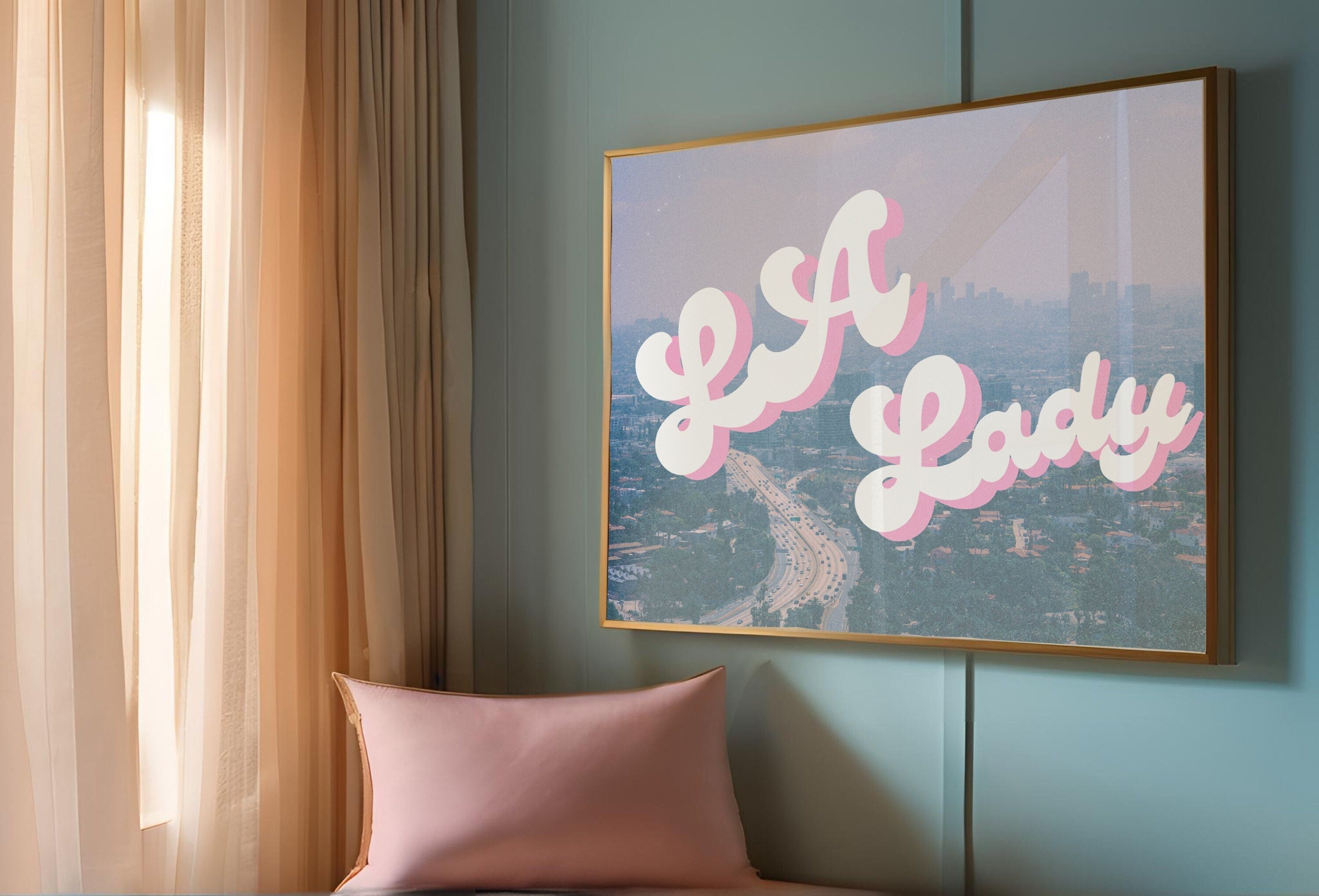 LA Lady Digital Art Print
