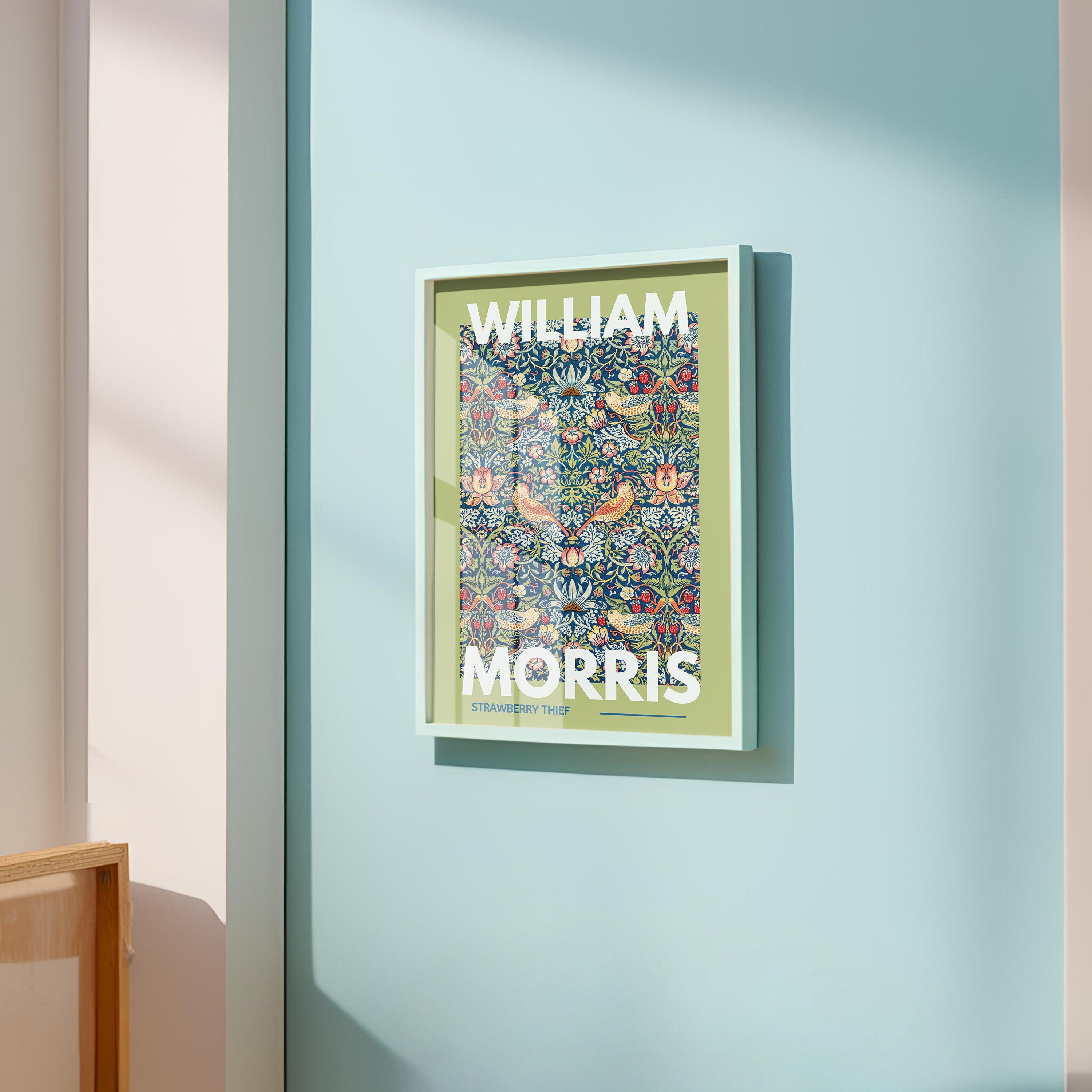 William Morris Print, William Morris Exhibition, Digital Download Poster, Vintage Wall Art, Textiles Art exhibition, Vintage Poster