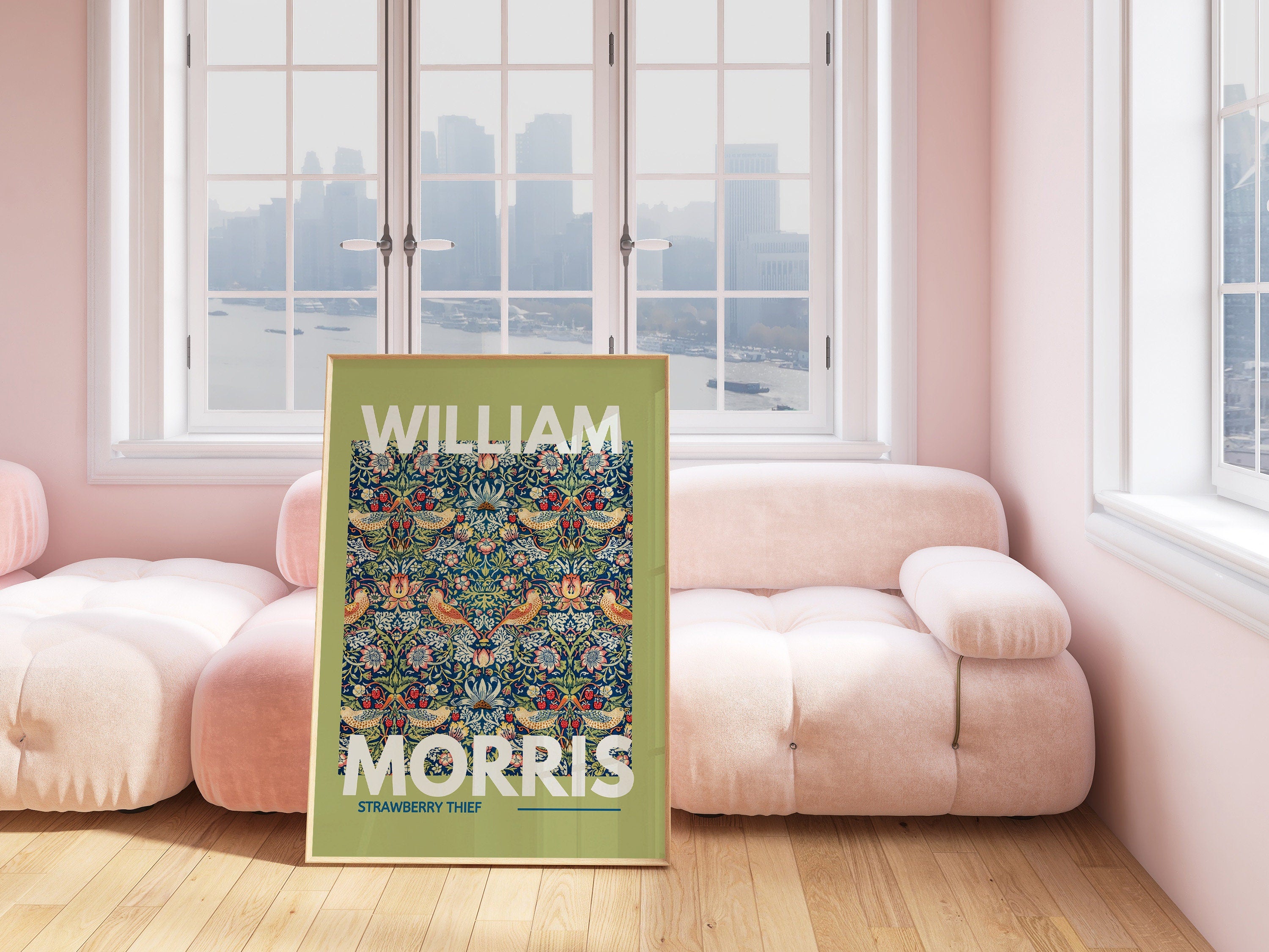 William Morris Print, William Morris Exhibition, Digital Download Poster, Vintage Wall Art, Textiles Art exhibition, Vintage Poster