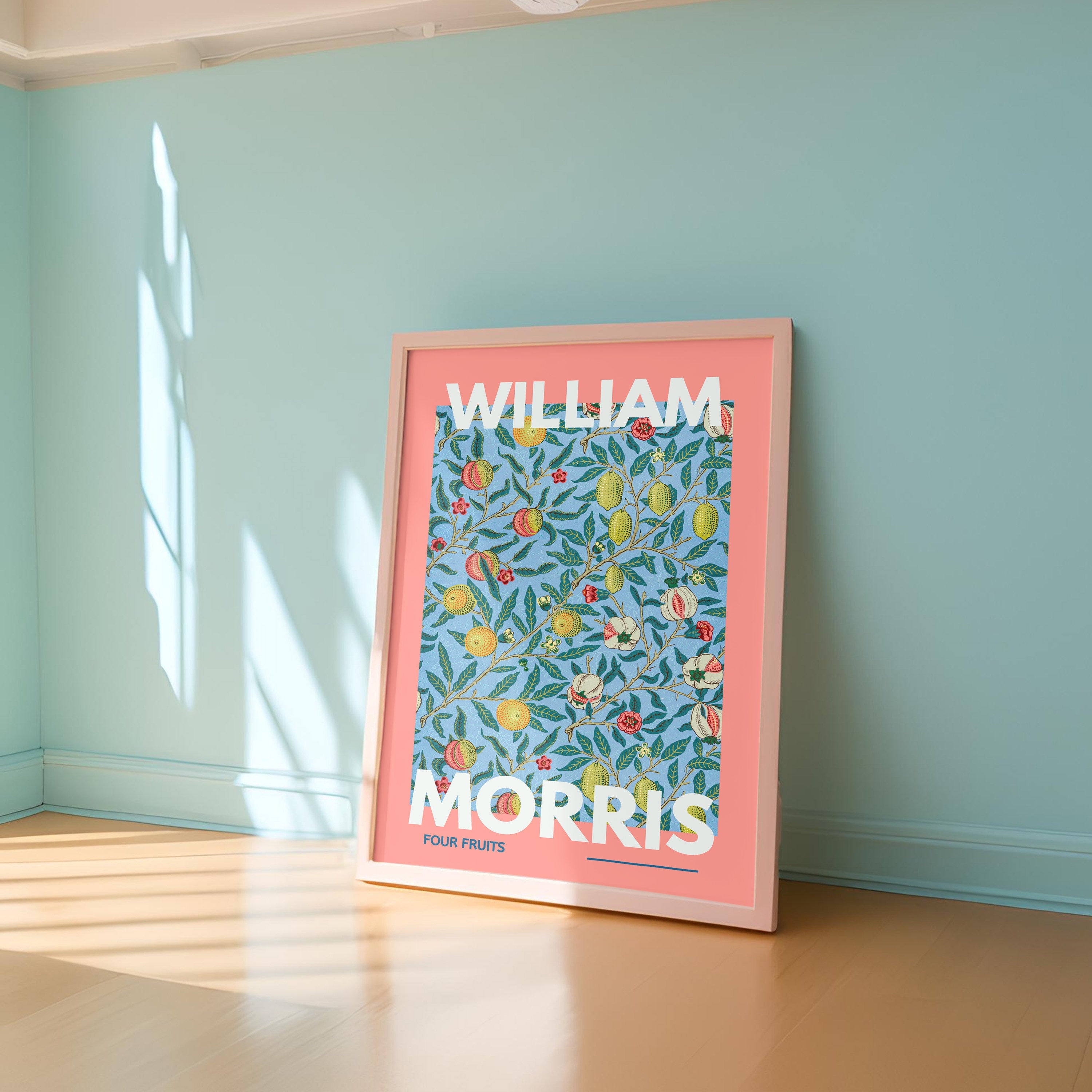 William Morris Print, William Morris Exhibition, Digital Download Poster, Vintage Wall Art, Textiles Art exhibition, Vintage Poster