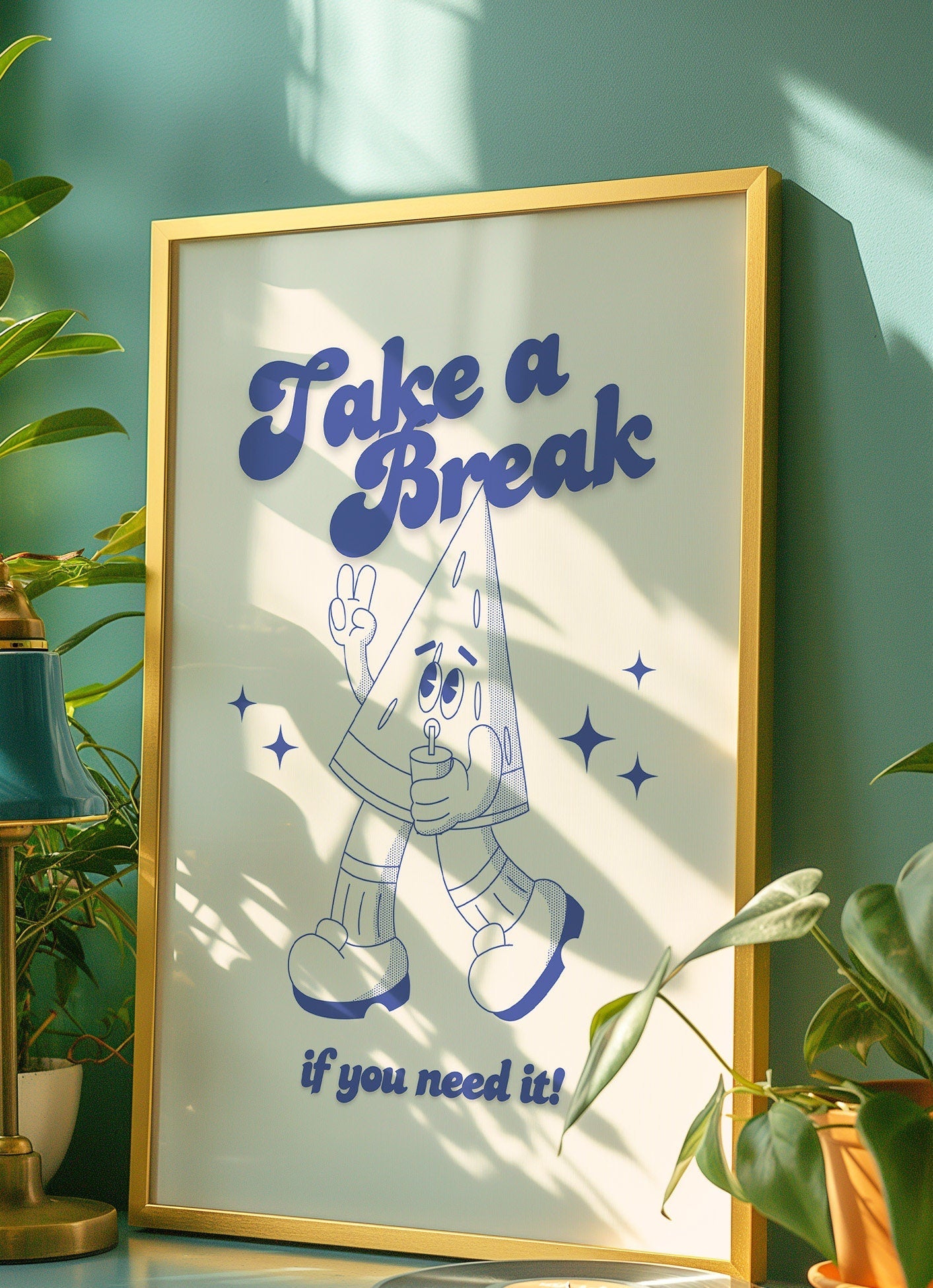 Take a Break Watermelon Digital Art Print