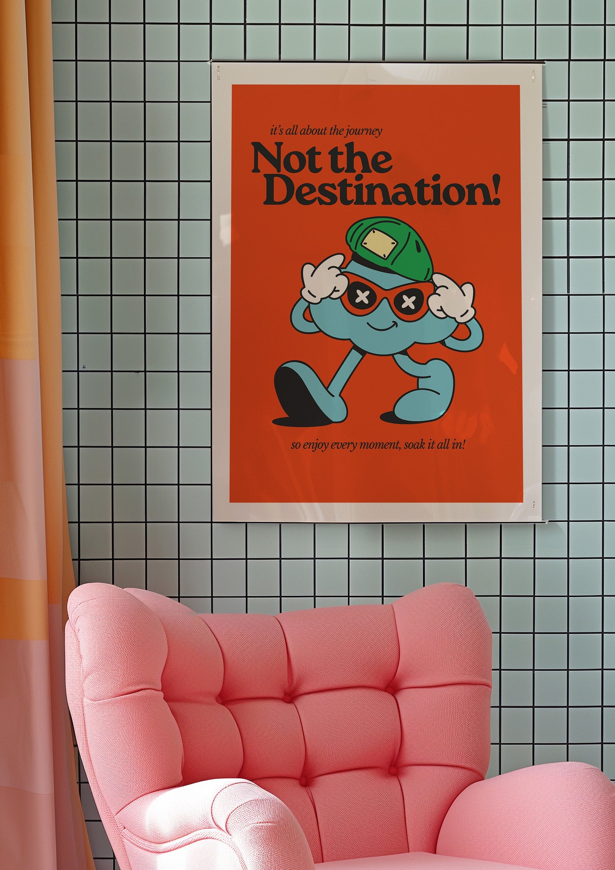 Classroom Art,Kids Room Art,Downloadable Print,Cartoon Art Print,Positivity Print,Trendy Posters,Vintage Mascot Art,Cute Positive Art