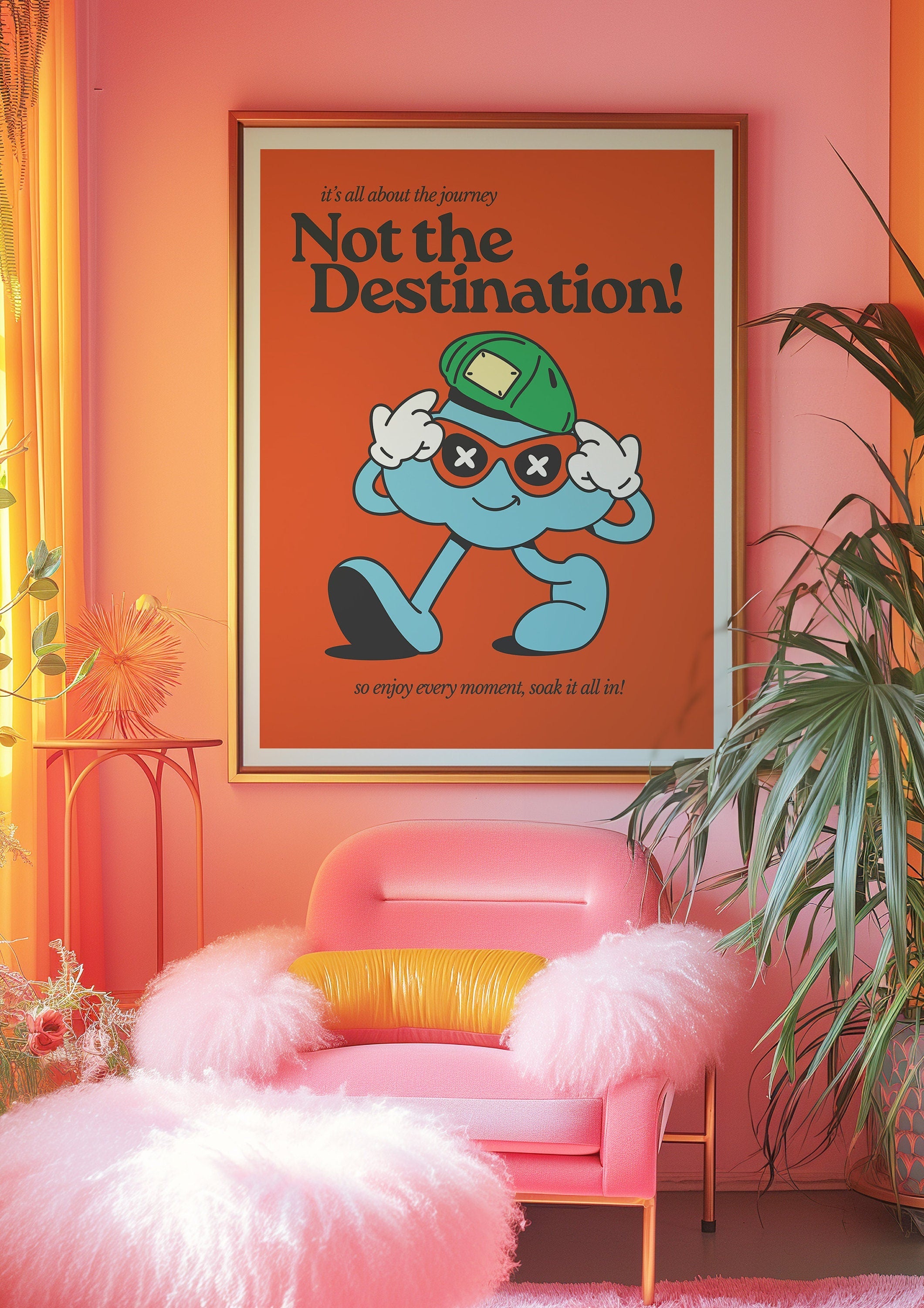 Classroom Art,Kids Room Art,Downloadable Print,Cartoon Art Print,Positivity Print,Trendy Posters,Vintage Mascot Art,Cute Positive Art