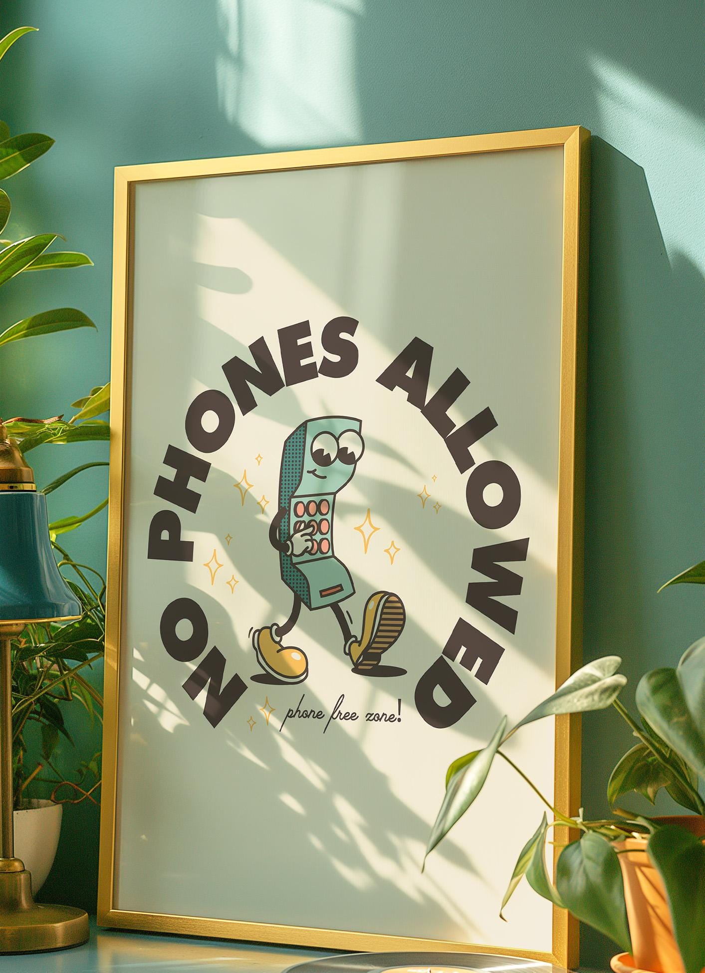 No Phones Allowed Digital Art Print