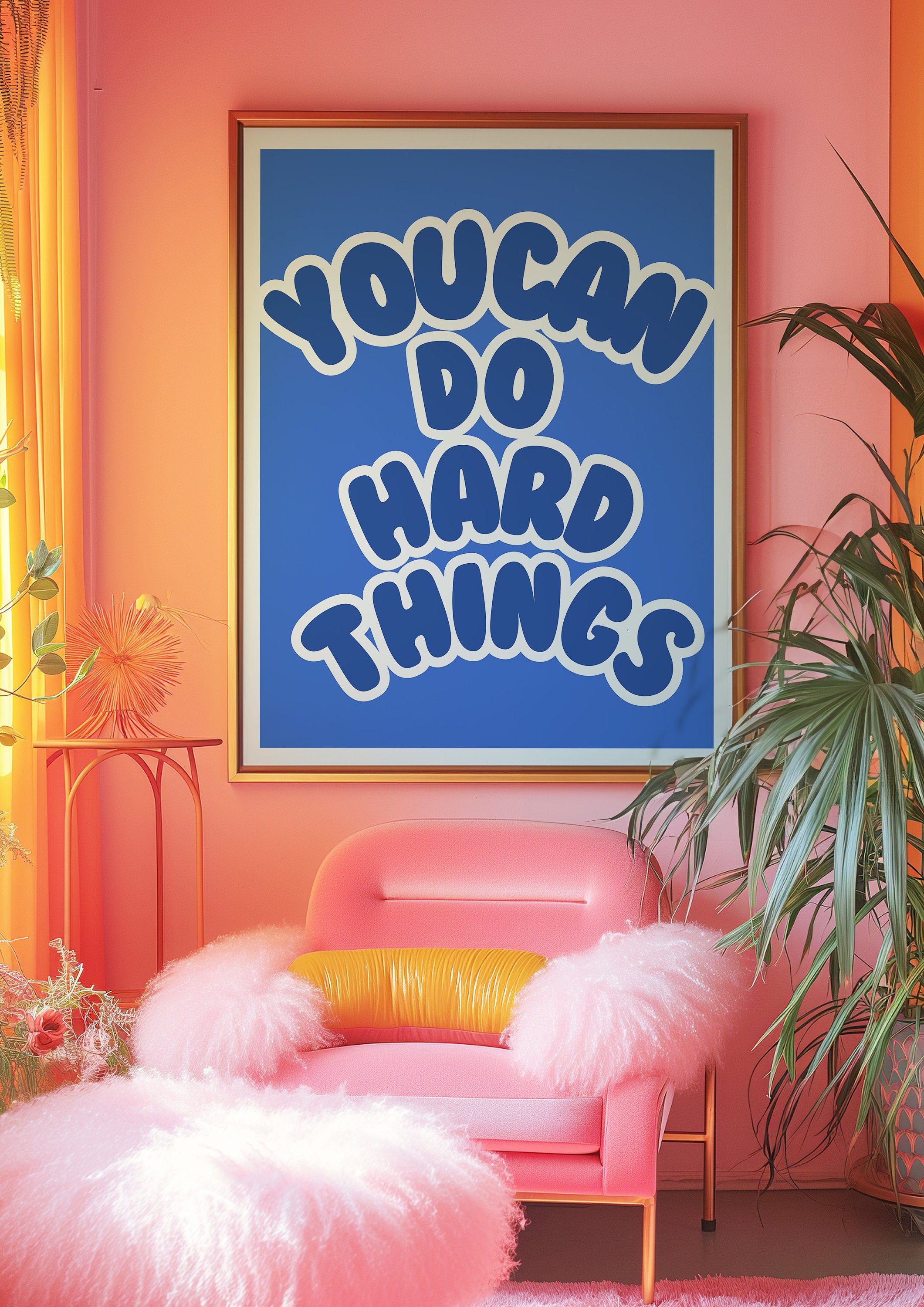 Classroom Art, Kids Room Art, Downloadable Print, Positive Art Print, Hard things art print, Trendy Posters, Cute Positive Art