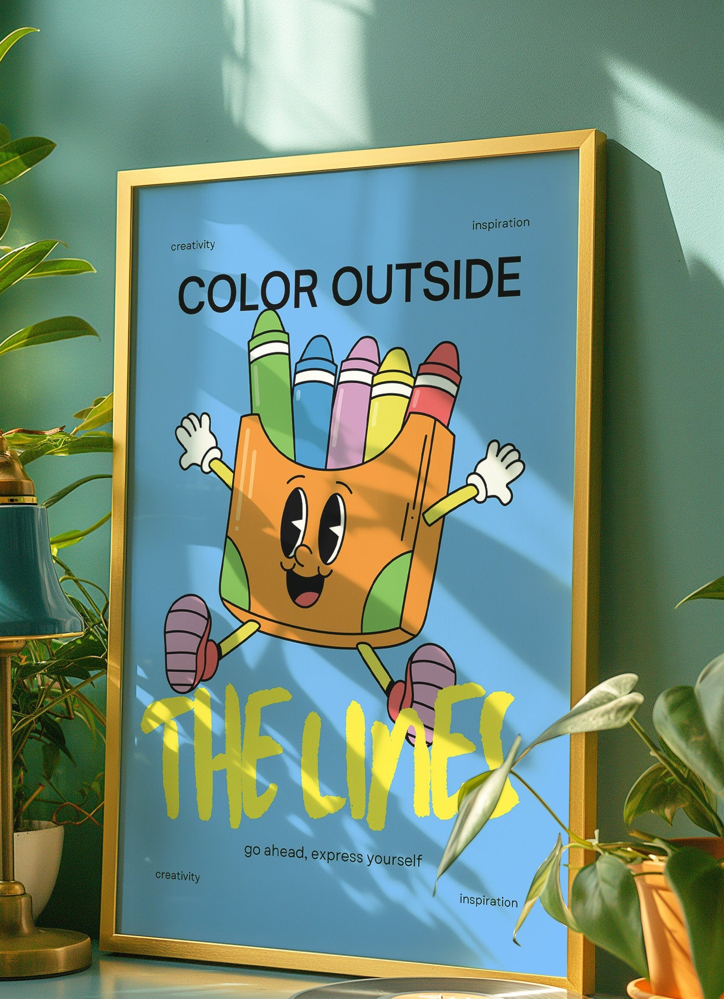 Color Outside the Lines Digital Art Print