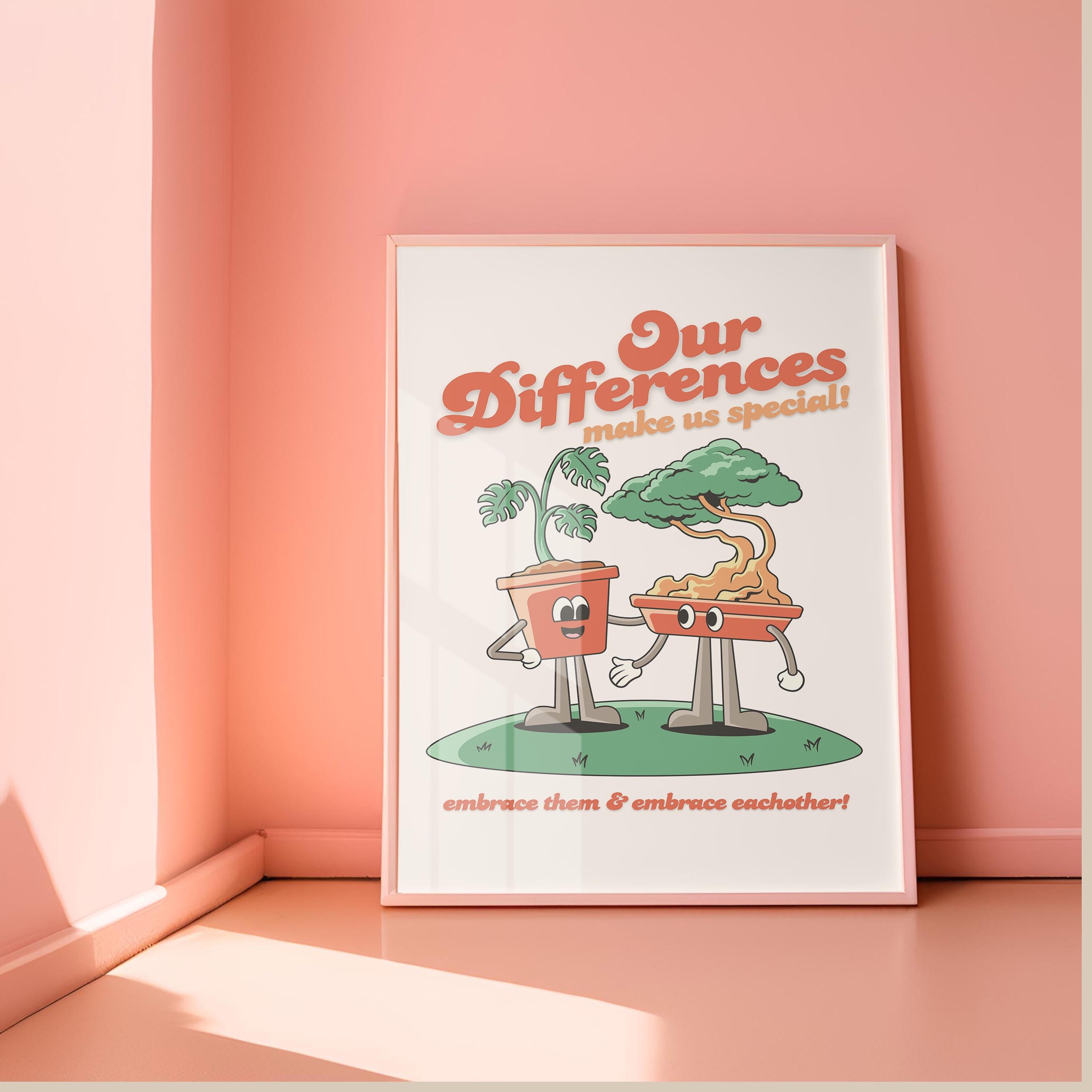 Our Differences Make Us Special Digital Art Print