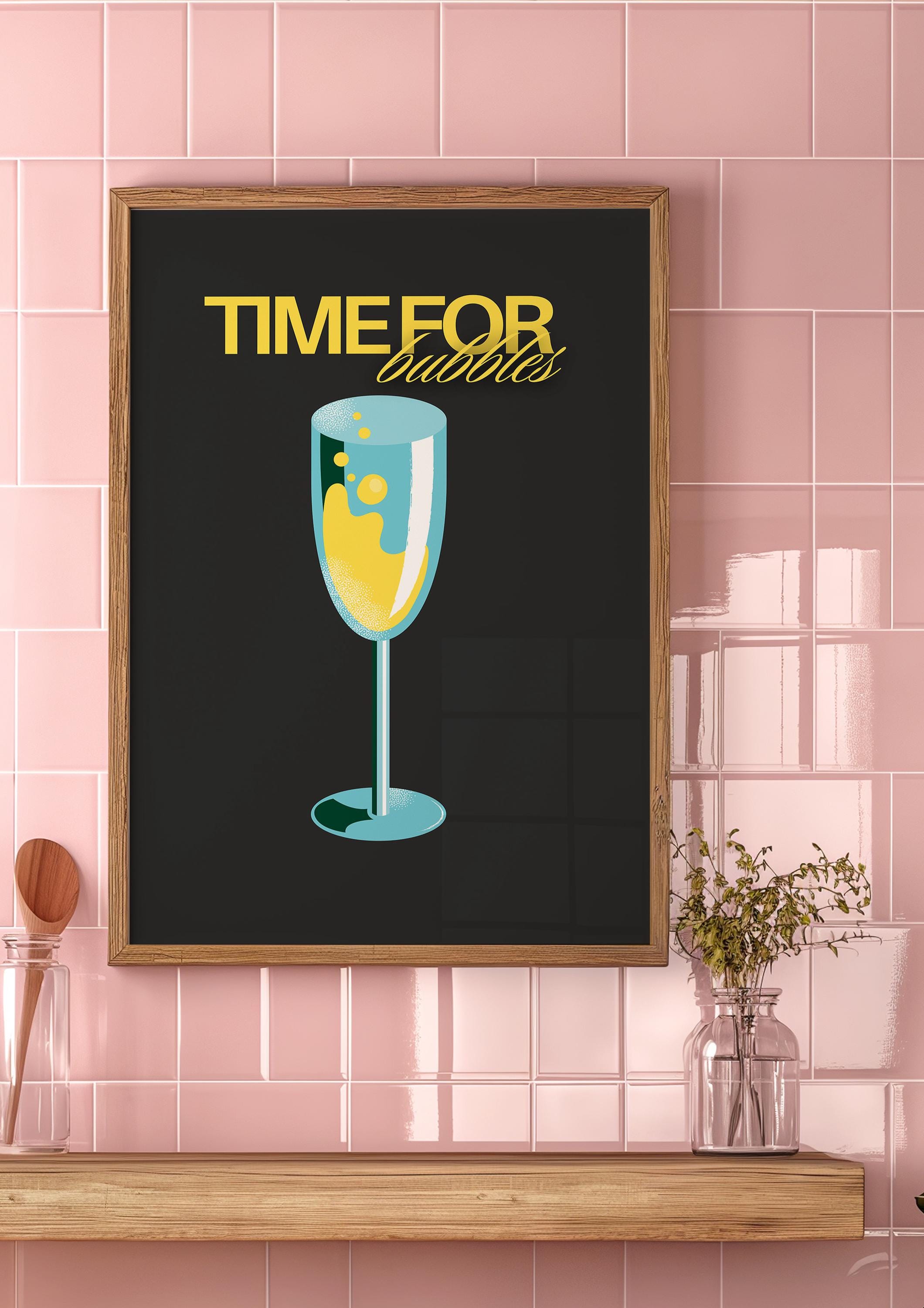 Bar Cart Wall Art, Cocktail Print, Trendy Poster, Champagne Wall Art, Bar Cart Decor, Digital Download, Drink Print, Cheers