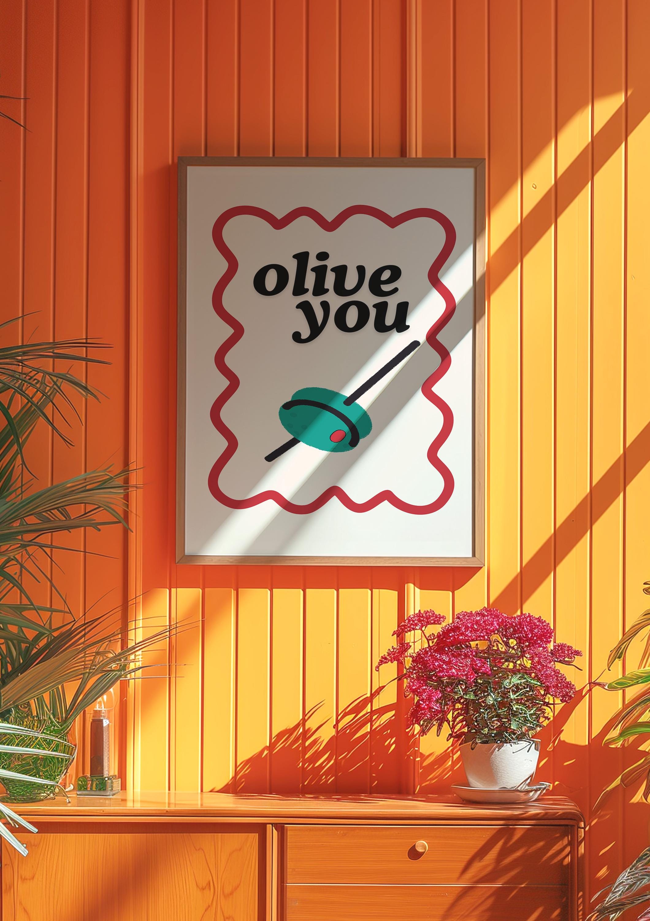 Olive You Digital Art Print