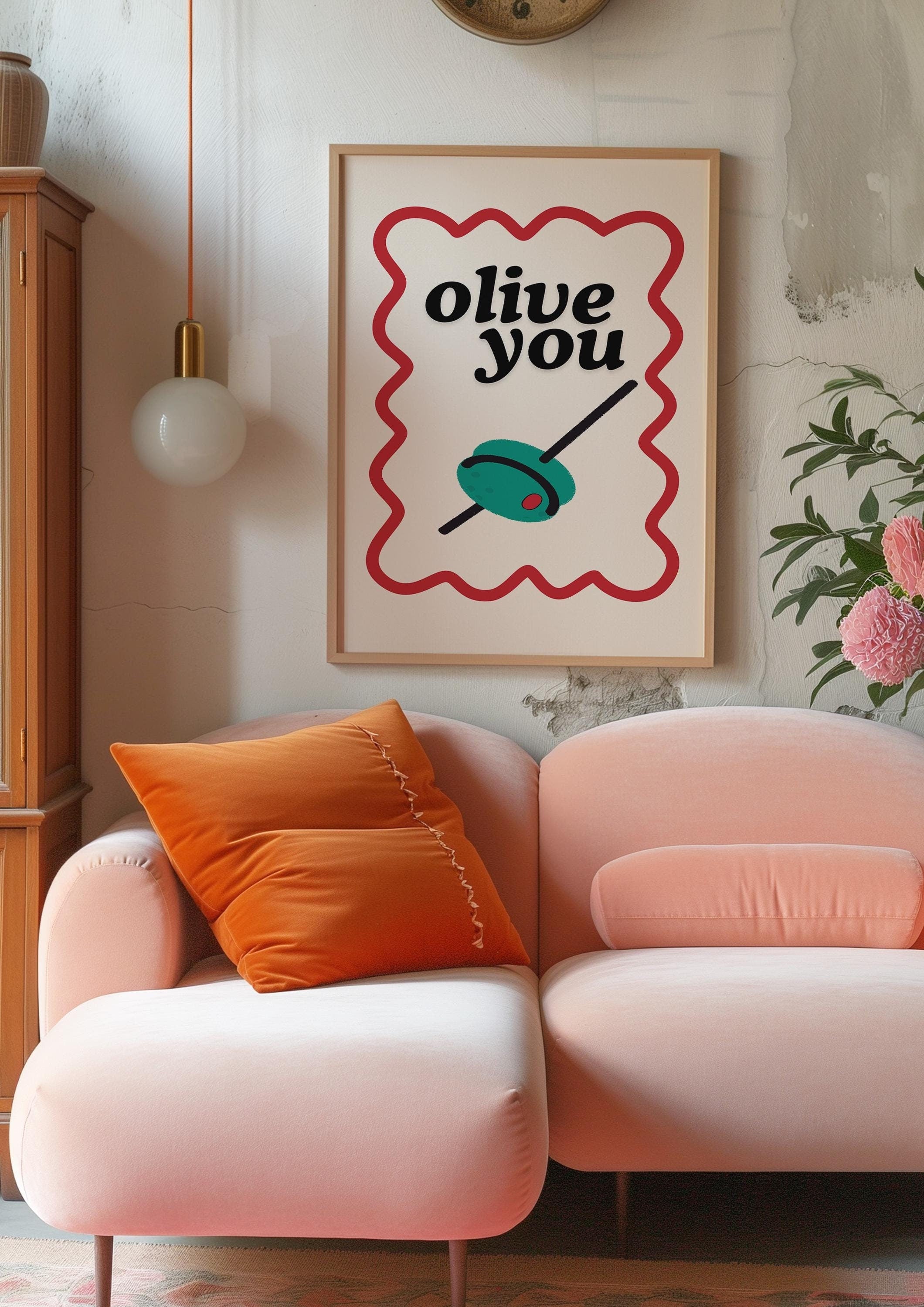 Olive You Digital Art Print