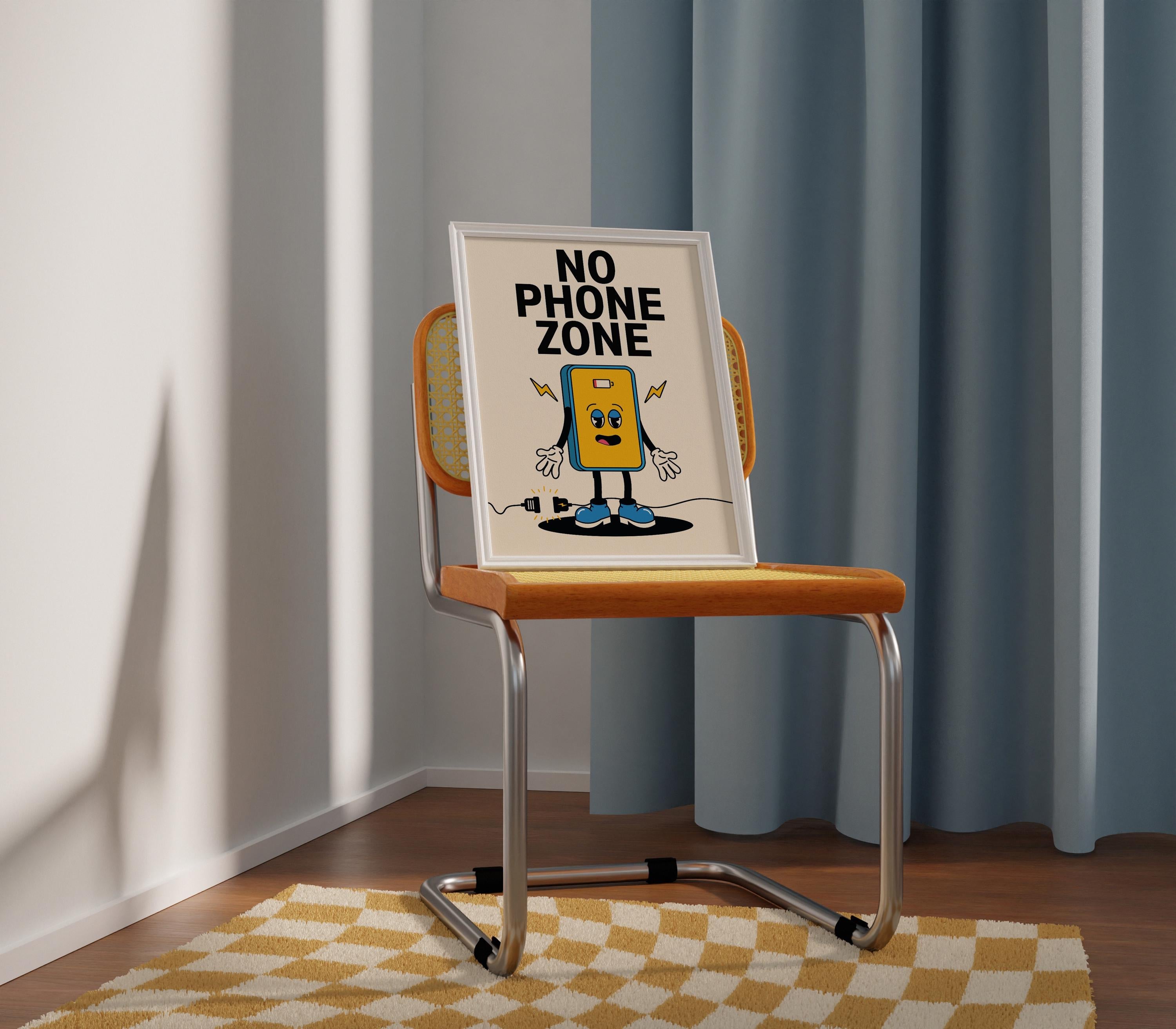 No Phone Zone Digital Art Print