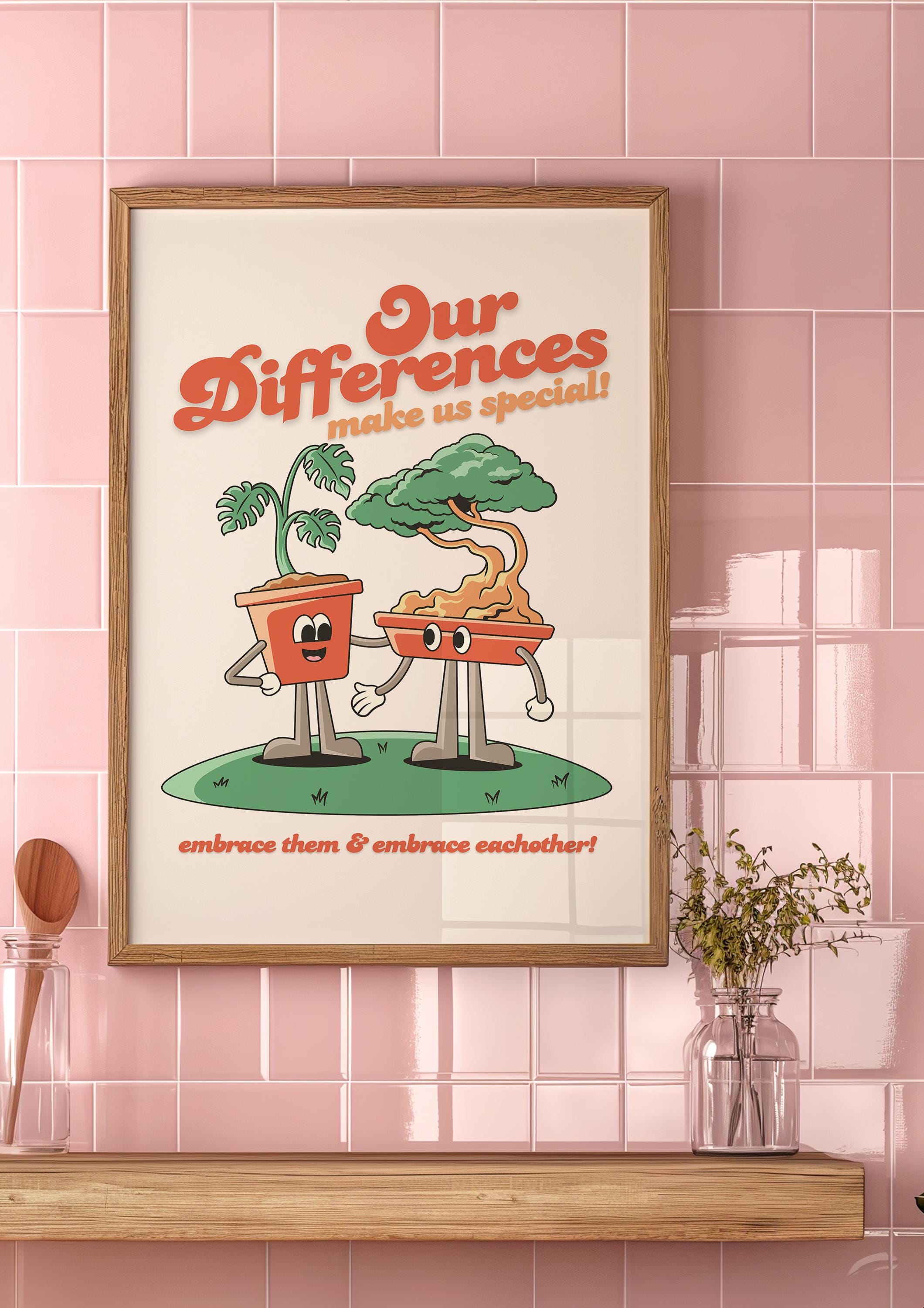 Our Differences Make Us Special Digital Art Print