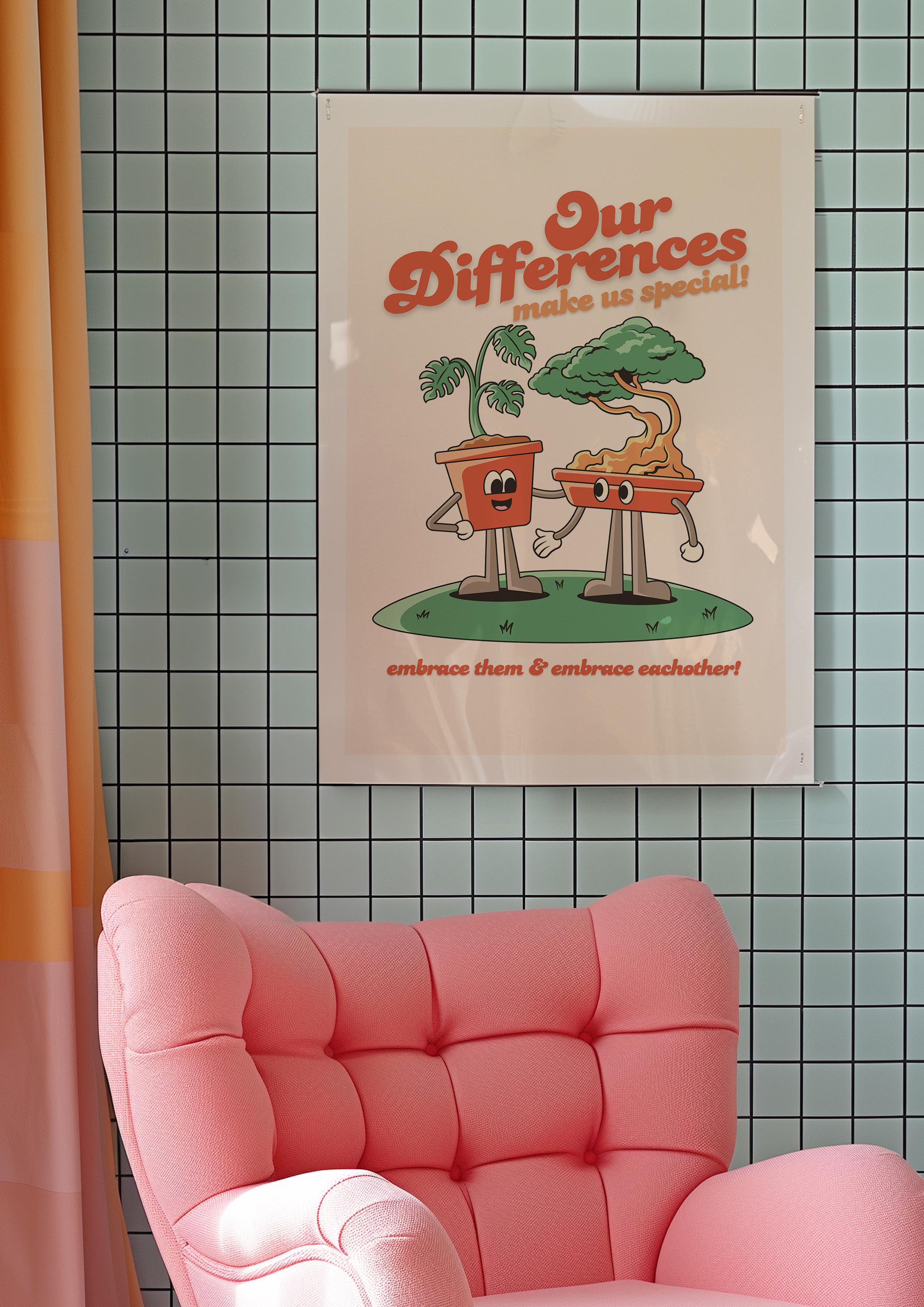 Our Differences Make Us Special Digital Art Print