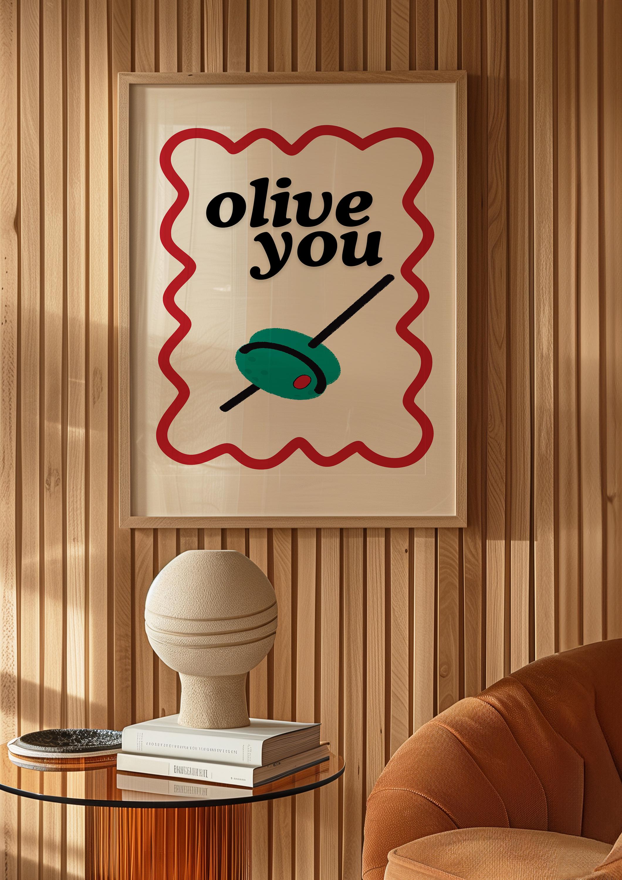 Olive You Digital Art Print
