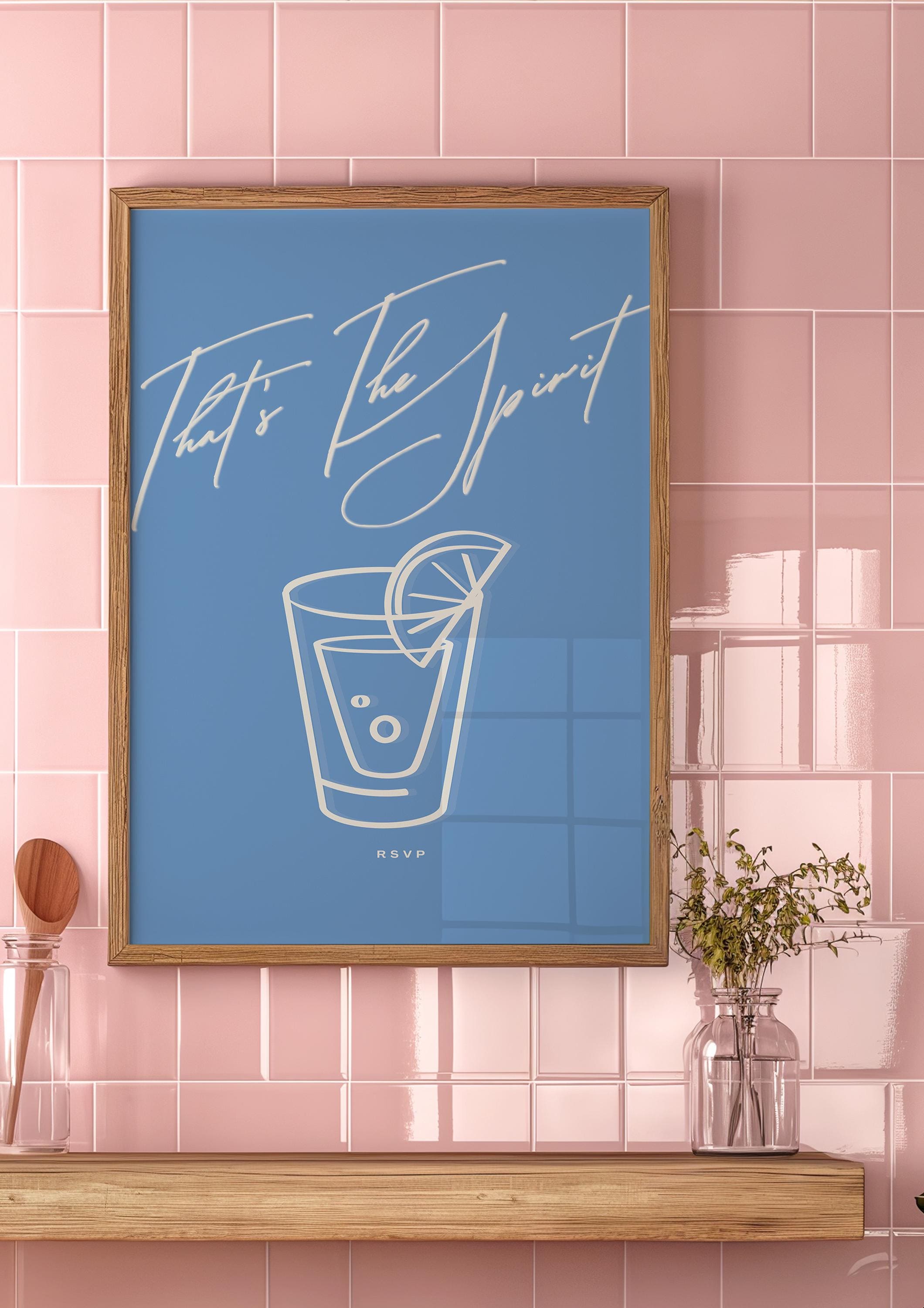 Cheers Glass Print, Retro Cheers Poster, Drinks Art, Bar Cart Decor, Vintage Cocktail Sketch, Trendy Cocktail Digital Art, GS Print Shoppe