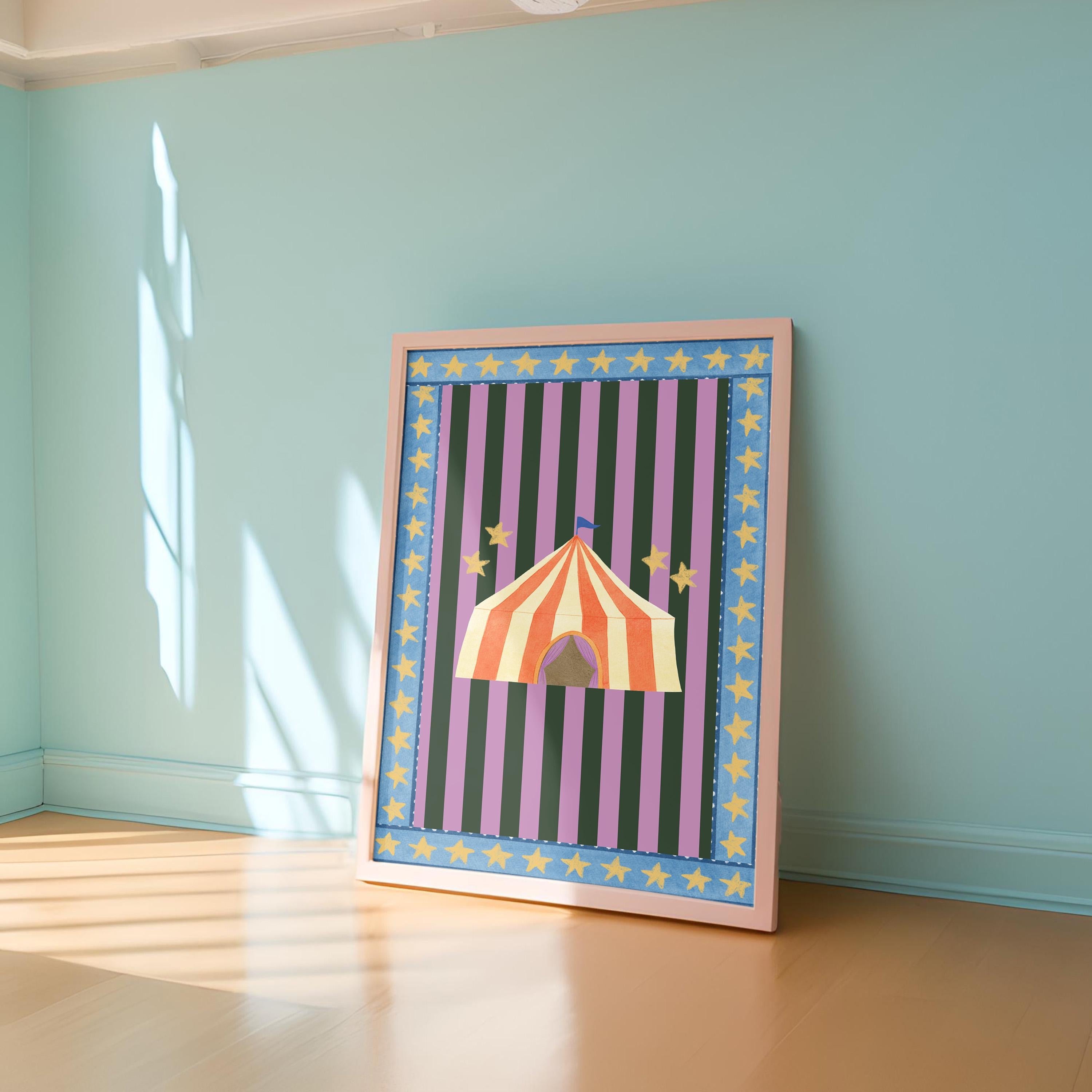 Circus Tent Digital Art Print
