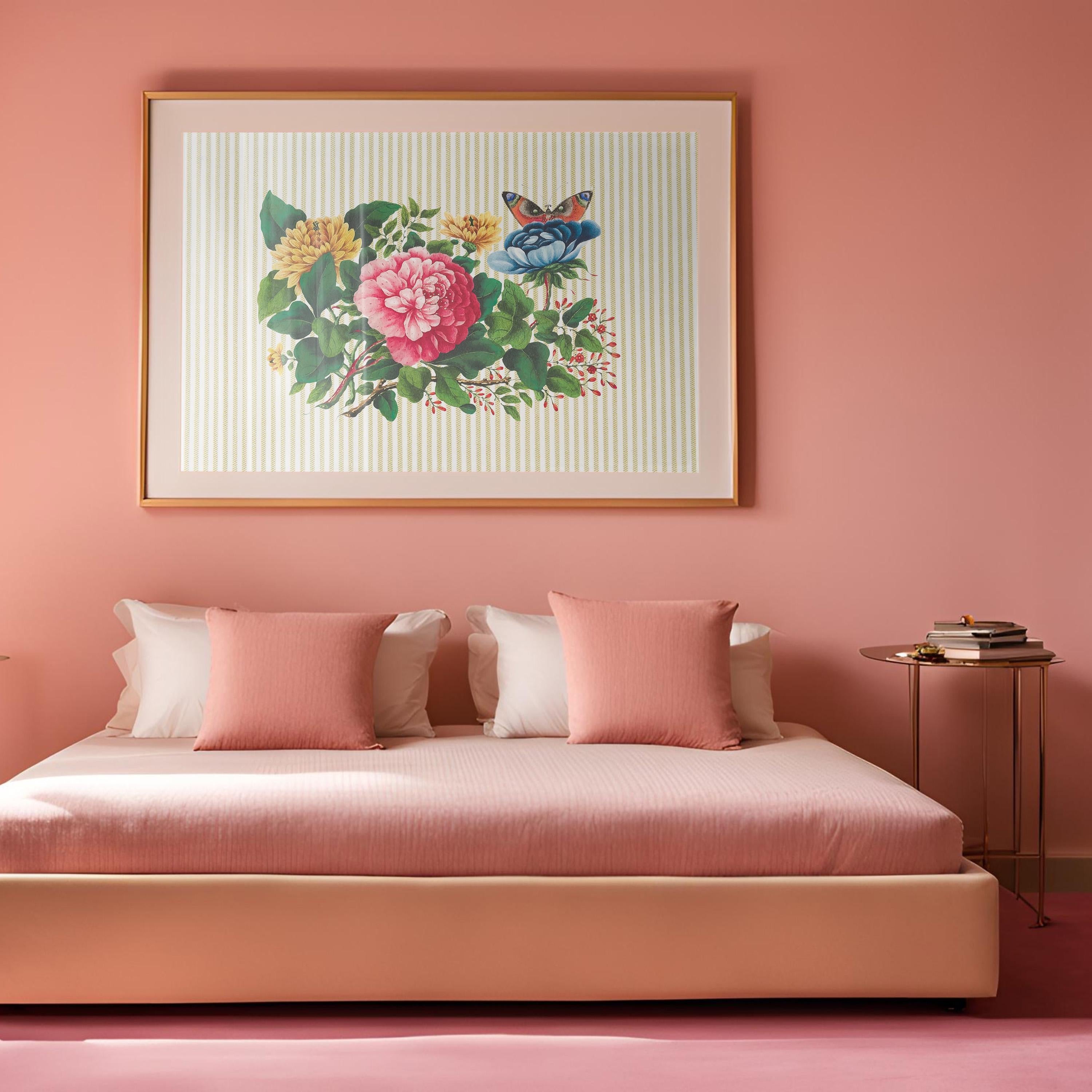 Pink Peony Digital Art Print