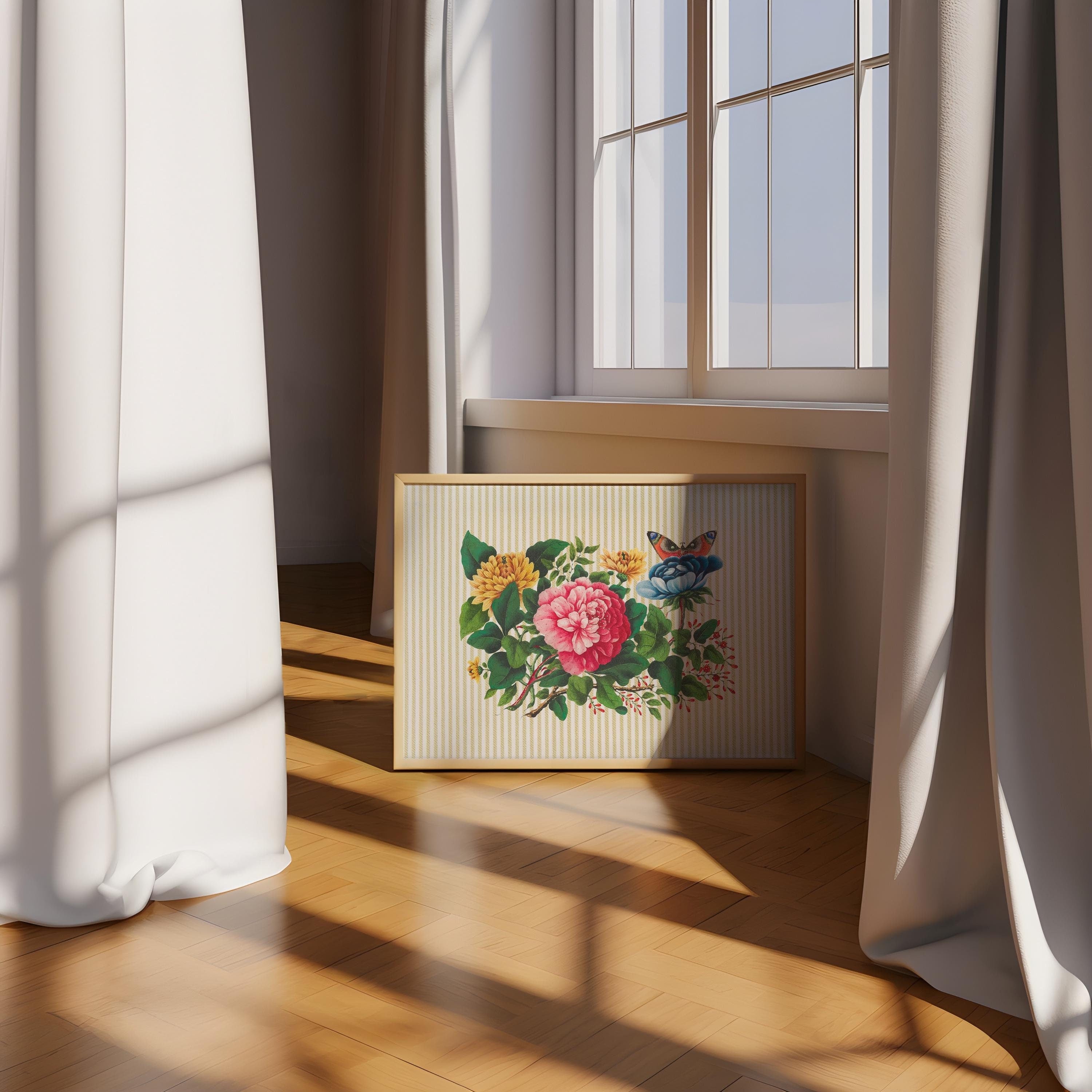 Pink Peony Digital Art Print