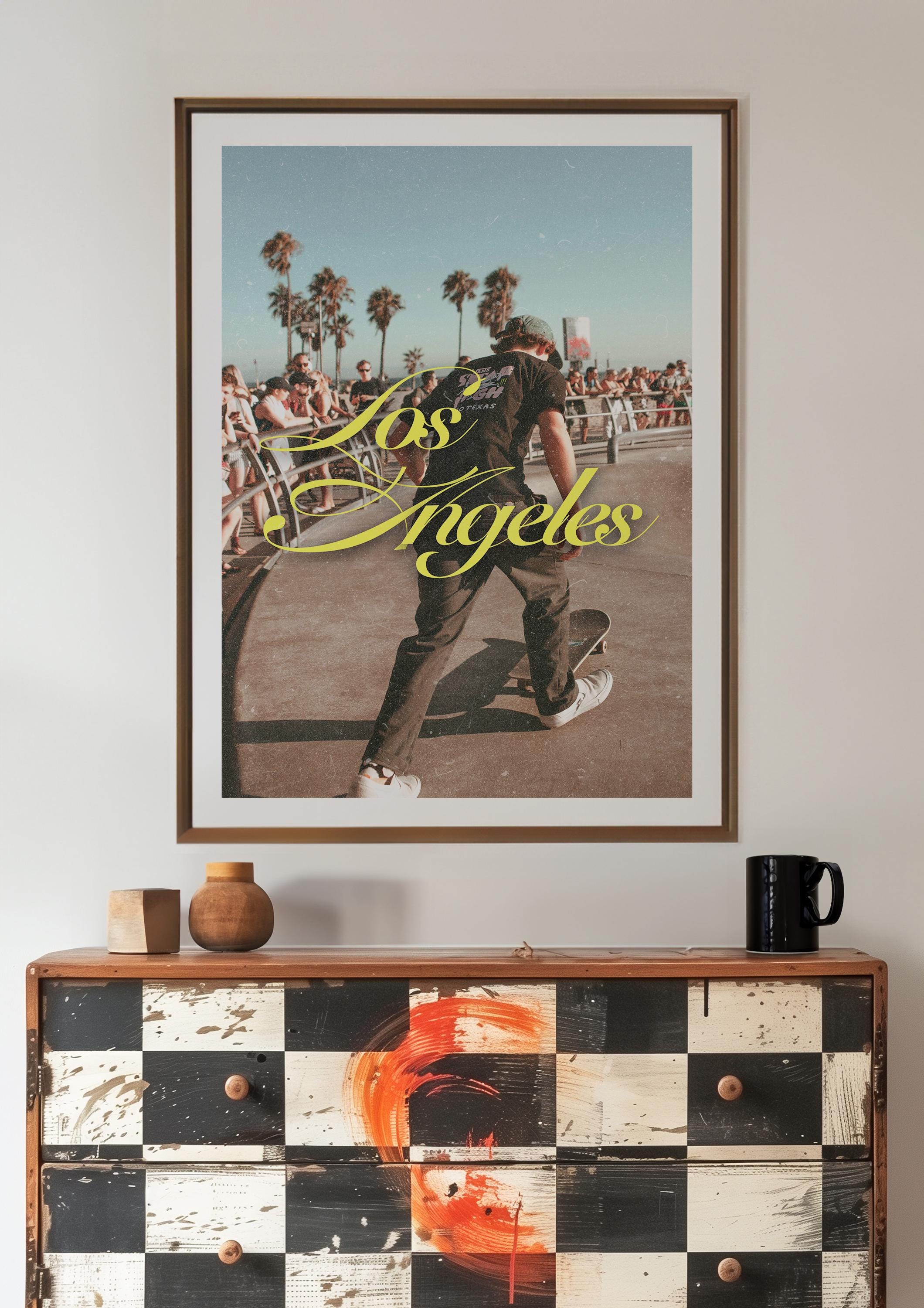 Los Angeles Poster, See you in Los Angeles, Retro LA Prints, Retro Photo Art, Los Angeles Decor, Trendy Art Print, LA Posters, LA Art Print