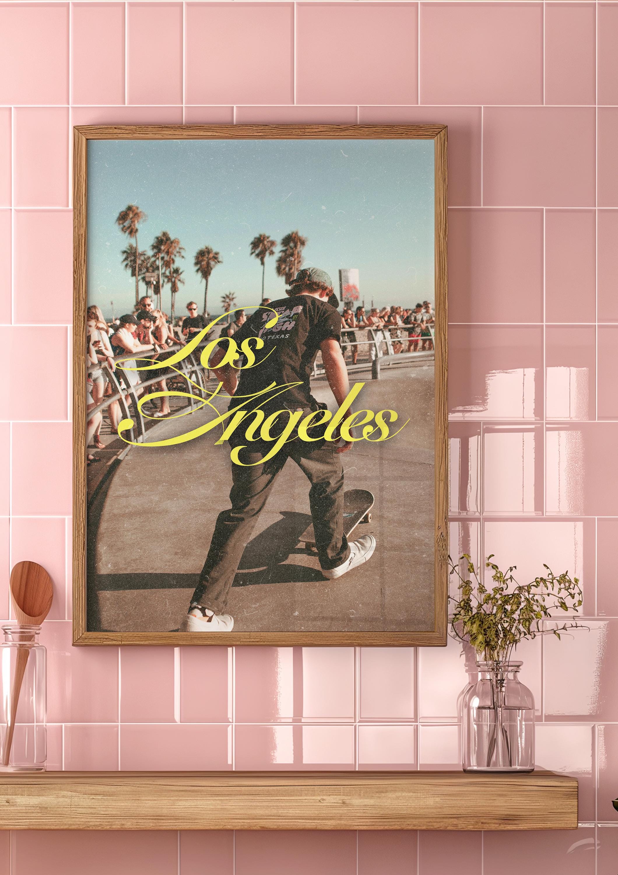 Los Angeles Poster, See you in Los Angeles, Retro LA Prints, Retro Photo Art, Los Angeles Decor, Trendy Art Print, LA Posters, LA Art Print