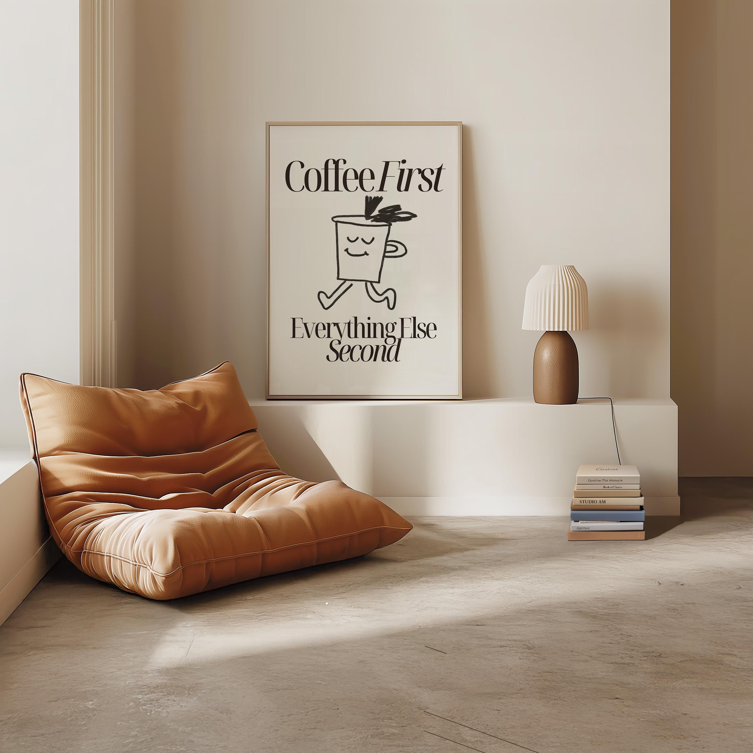 Coffee Posters, Coffee Bar, Kitchen Art Print, Kitchen Poster, Coffee Prints, Digital Coffee Art, GS Print Shoppe, Simple Art