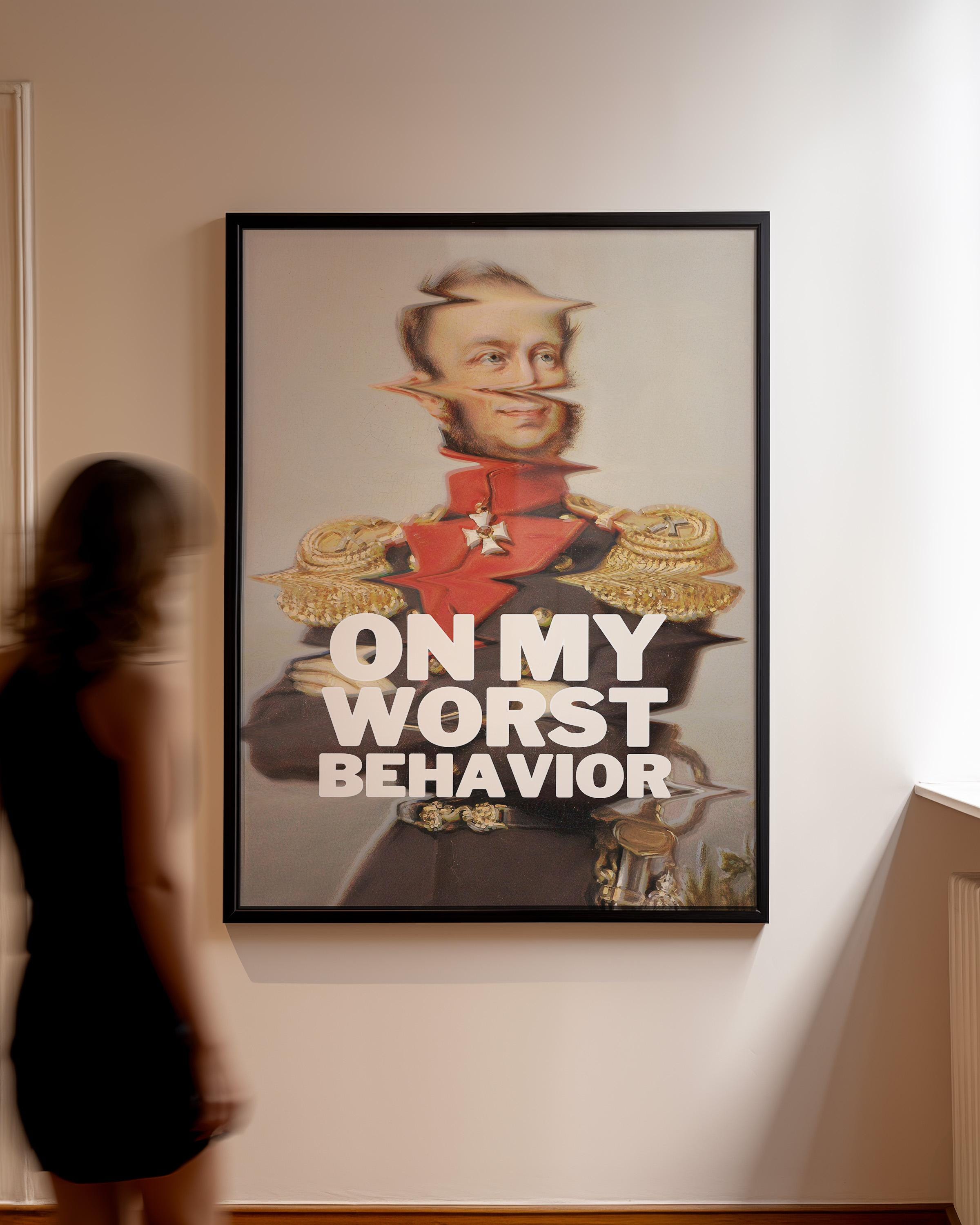 Preppy Art Prints-Funny Altered Print-Digital Pop Art-Classic Painting Print-Funny Art-Girly Wall Poster-Poster for Dorm-Apartment Art