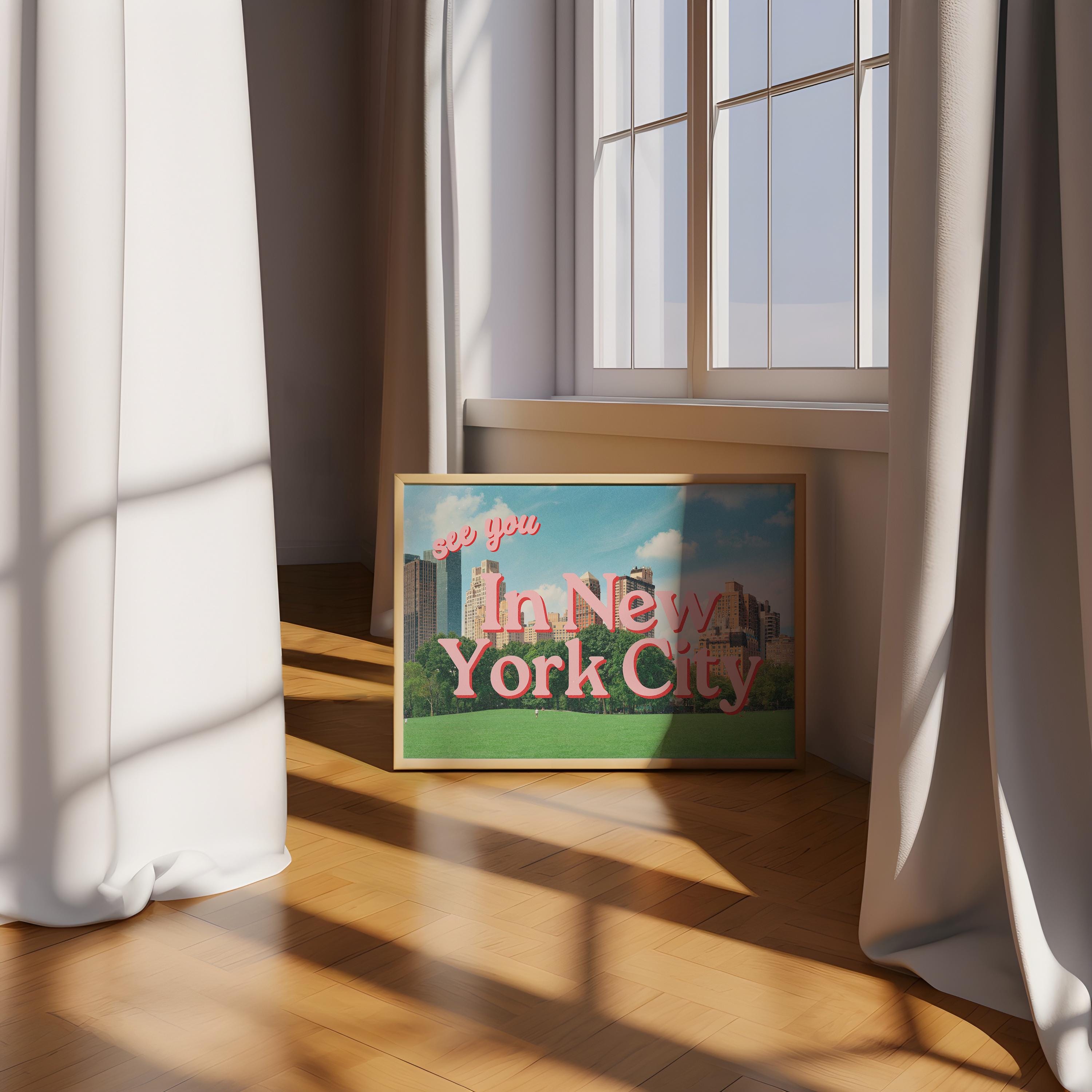 New York Art, Retro NYC Prints, New York Posters, Trendy Art Print, NYC apartment art, New York wall prints, digital print, gs print shoppe