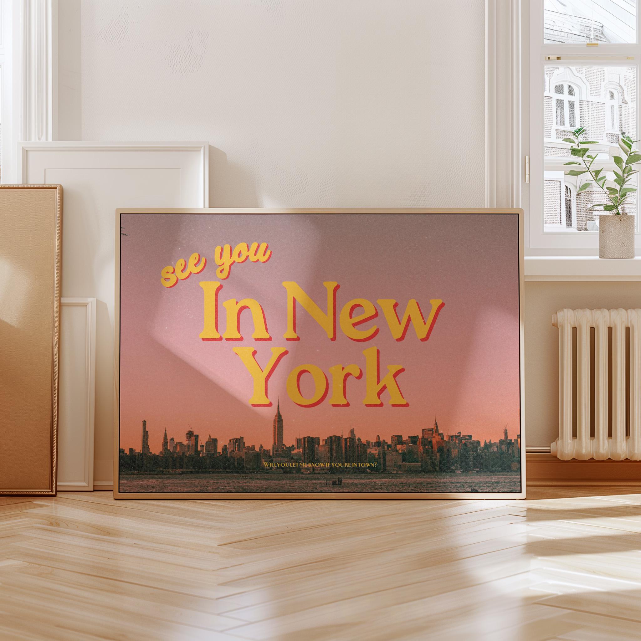 New York Art, New York Print, New York Apartment Art, NYC art print, gs print shoppe, NYC posters, new york city decor, sunset art print