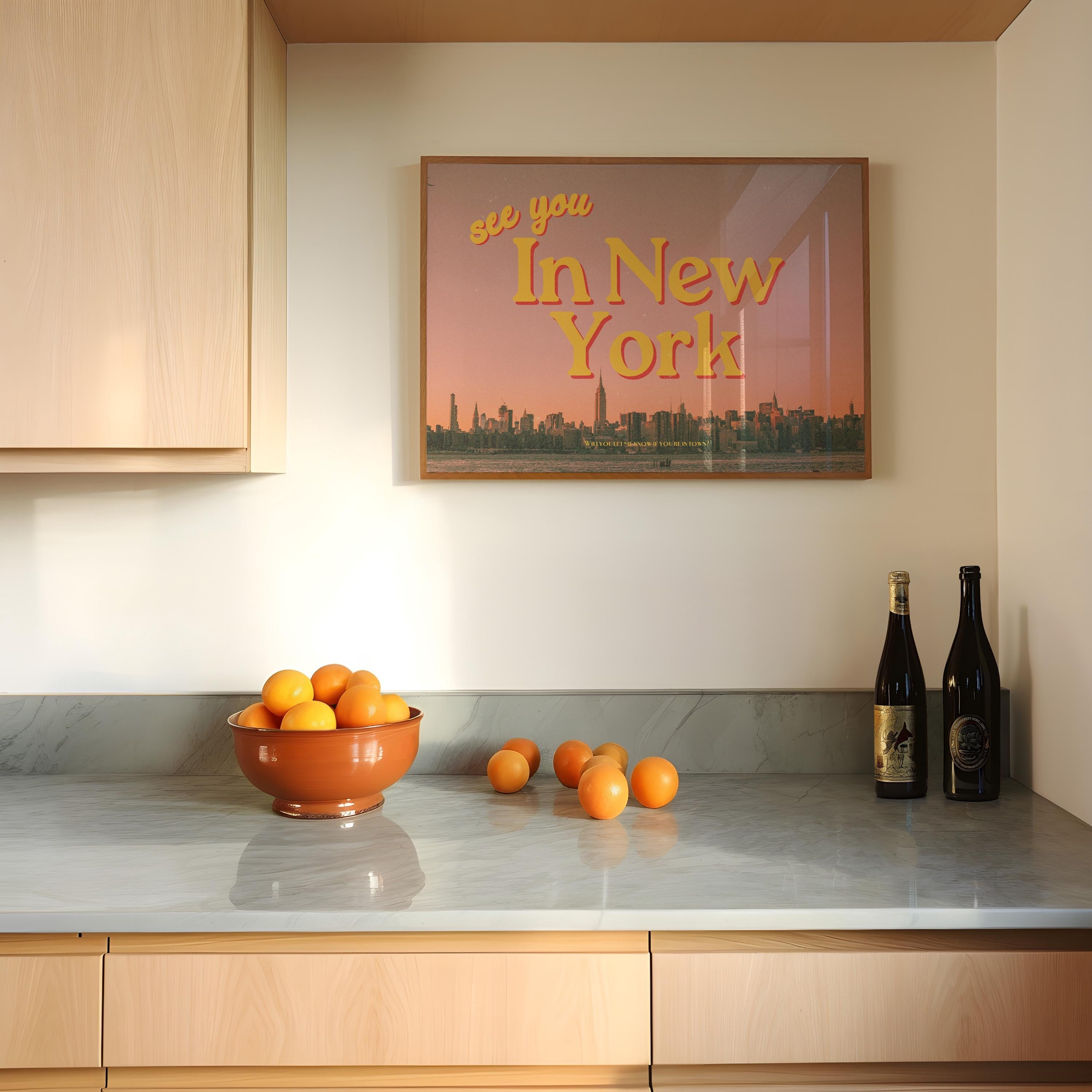 New York Art, New York Print, New York Apartment Art, NYC art print, gs print shoppe, NYC posters, new york city decor, sunset art print