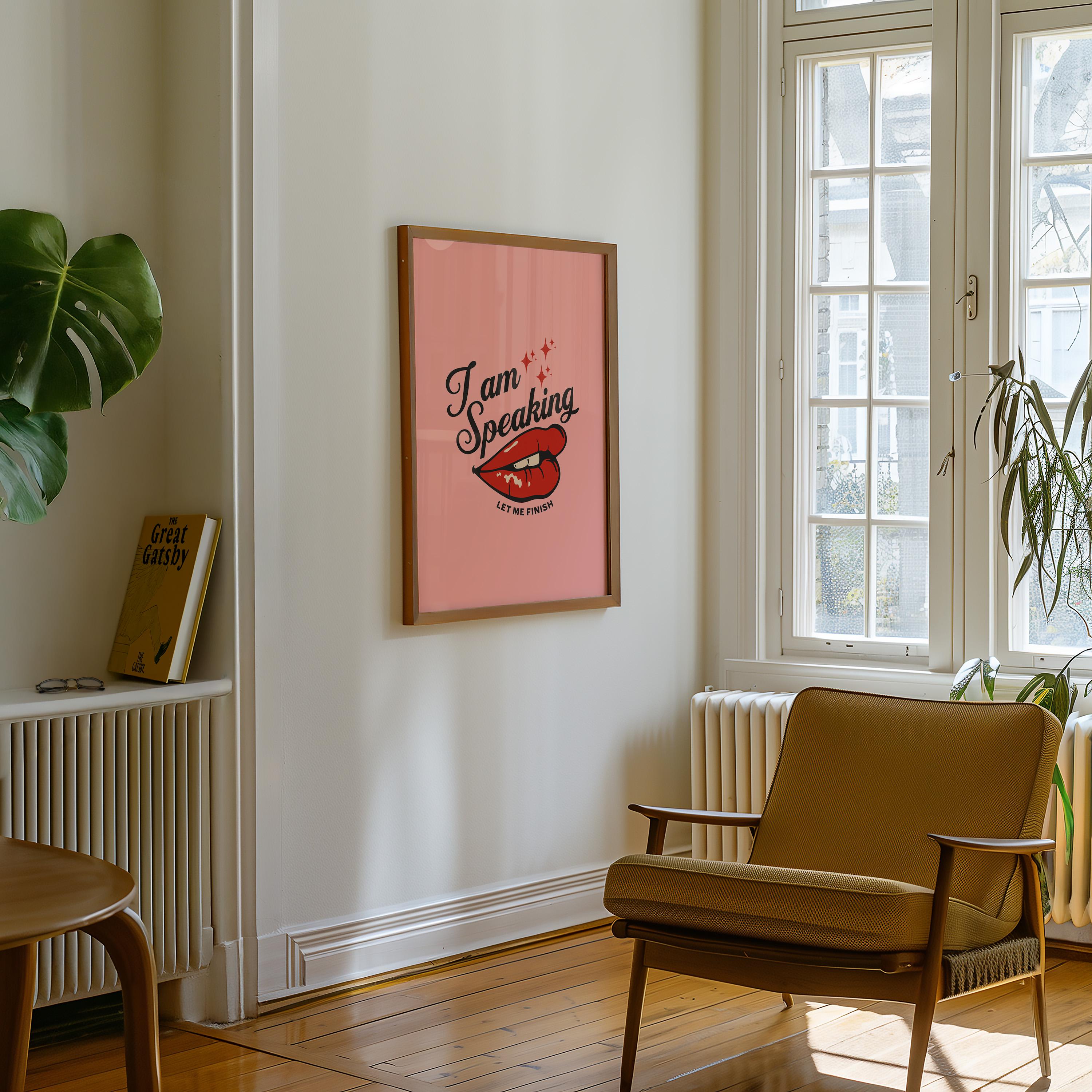 I am Speaking-Digital Prints-Wall Art Print-Kamala Posters-Kamala Harris 2024-Living Room Decor-Kamala Harris Art, gs print shoppe