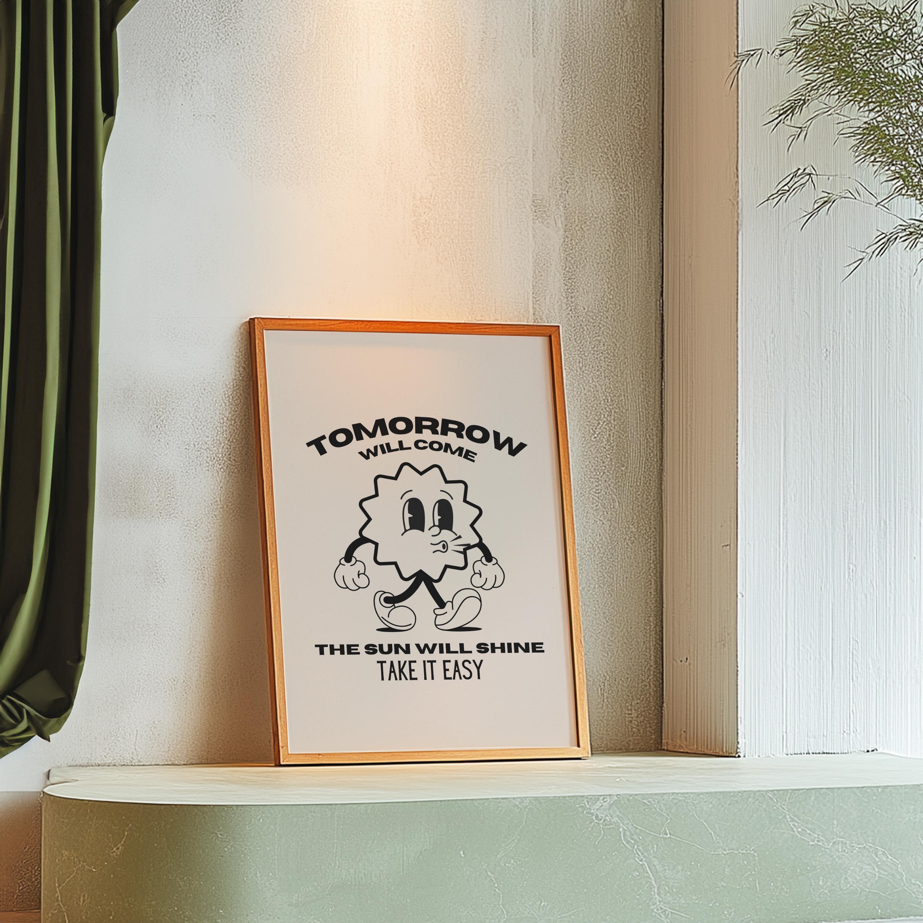 Classroom Art Decor-Digital Download-Wall Print-Retro-Downloadable Print-Trendy Art-70s Art Print-Retro Character-Girly Print-Kids Decor