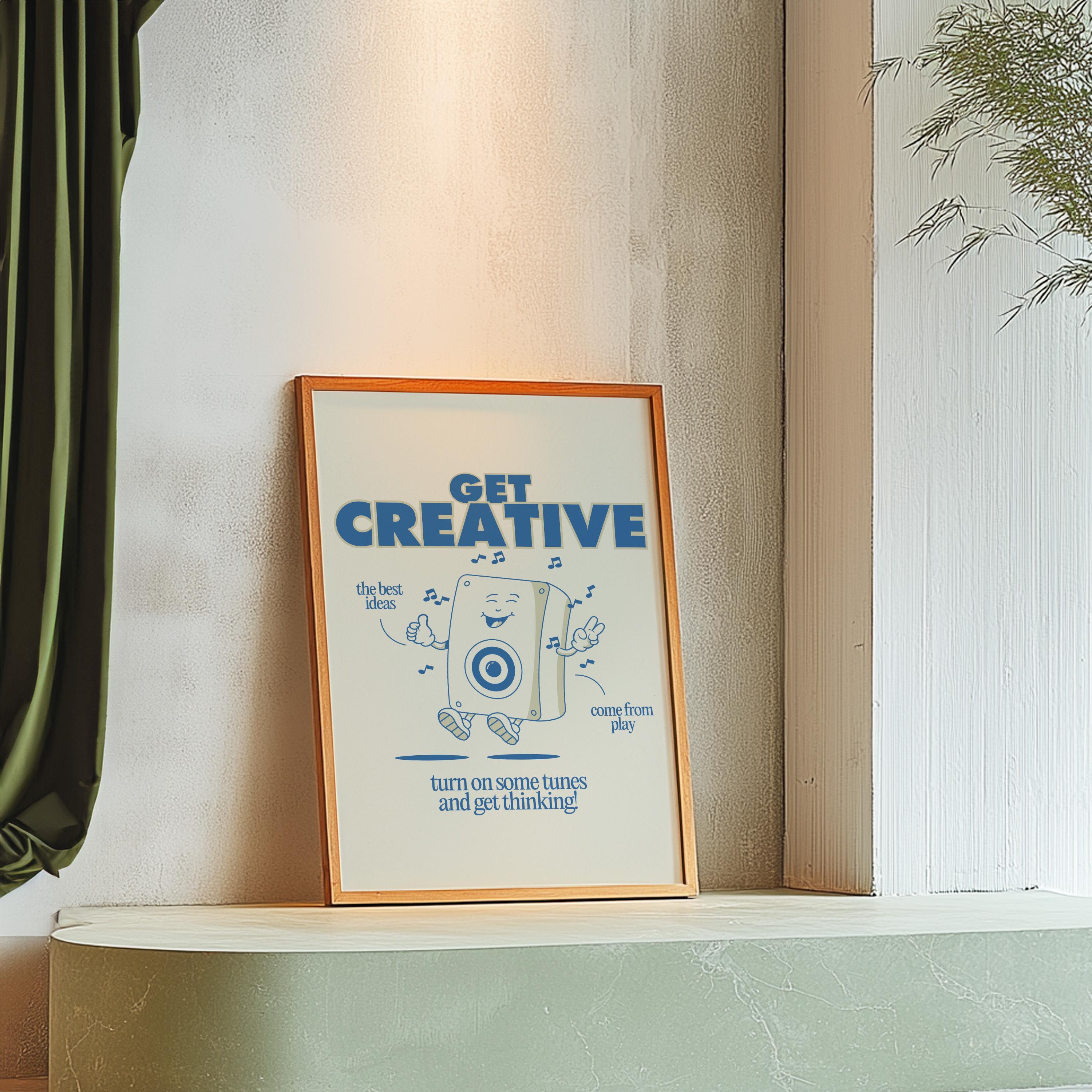Classroom Art,Kids Room Art,Downloadable Print,Cartoon Art Print,Retro Character Art,Trendy Posters,Vintage Mascot Art,Cute Positive Art