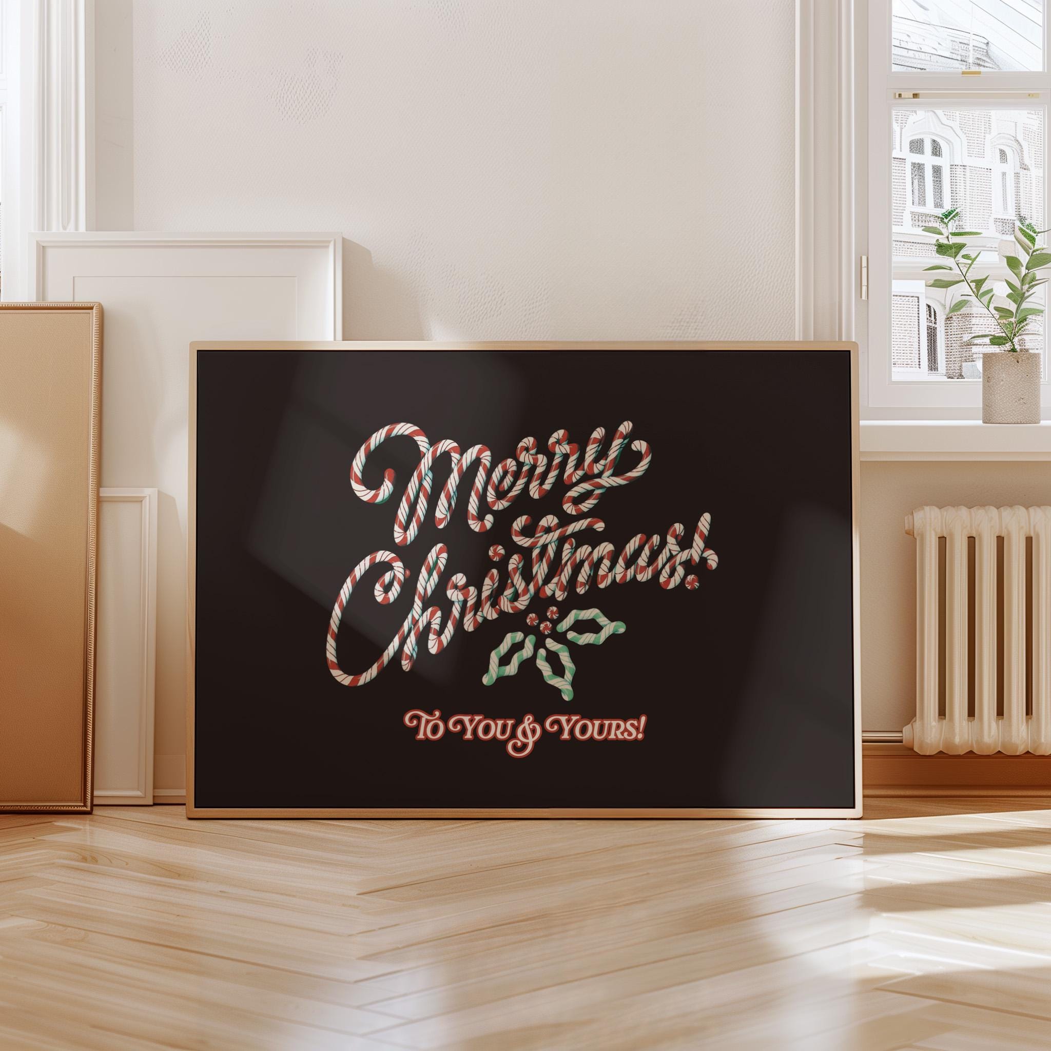 retro christmas decor, christmas wall art, christmas printable, christmas bar cart print, digital art, gs print shoppe, xmas poster