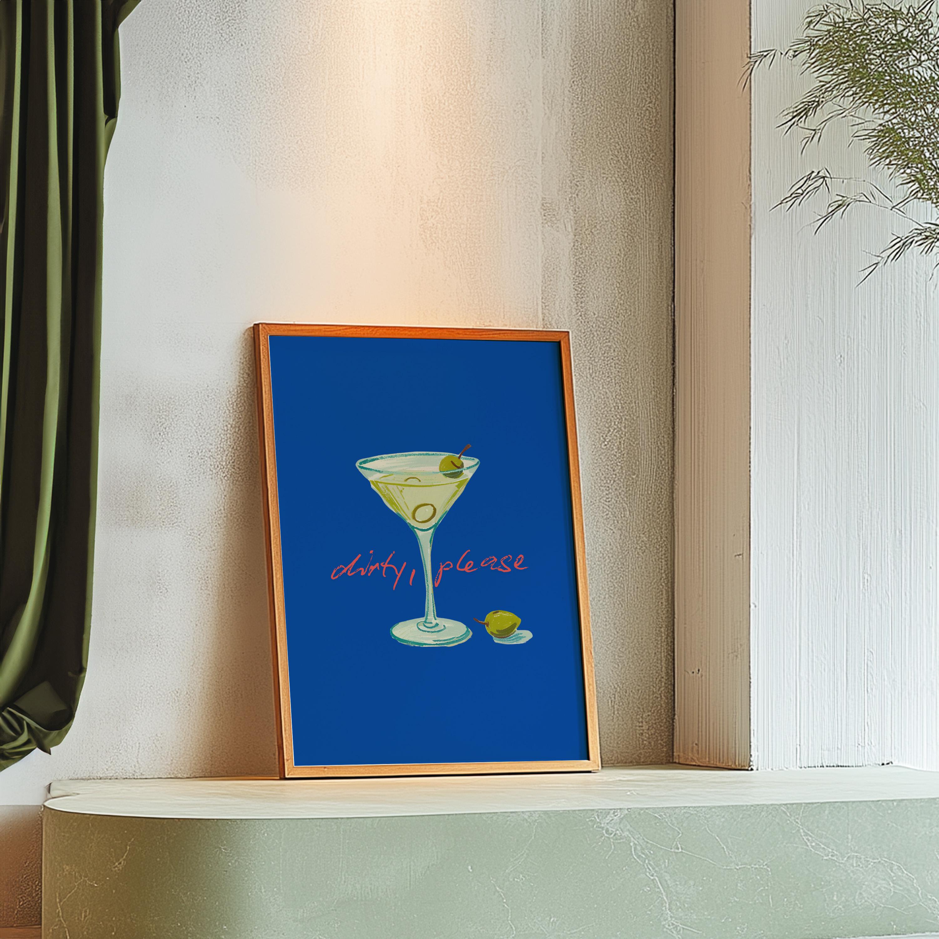 Retro Cocktail Print, Martini Posters, Digital Drink Poster, Bar Cart Art Print, Cocktail Collage, Gallery Wall Print, Girly Print