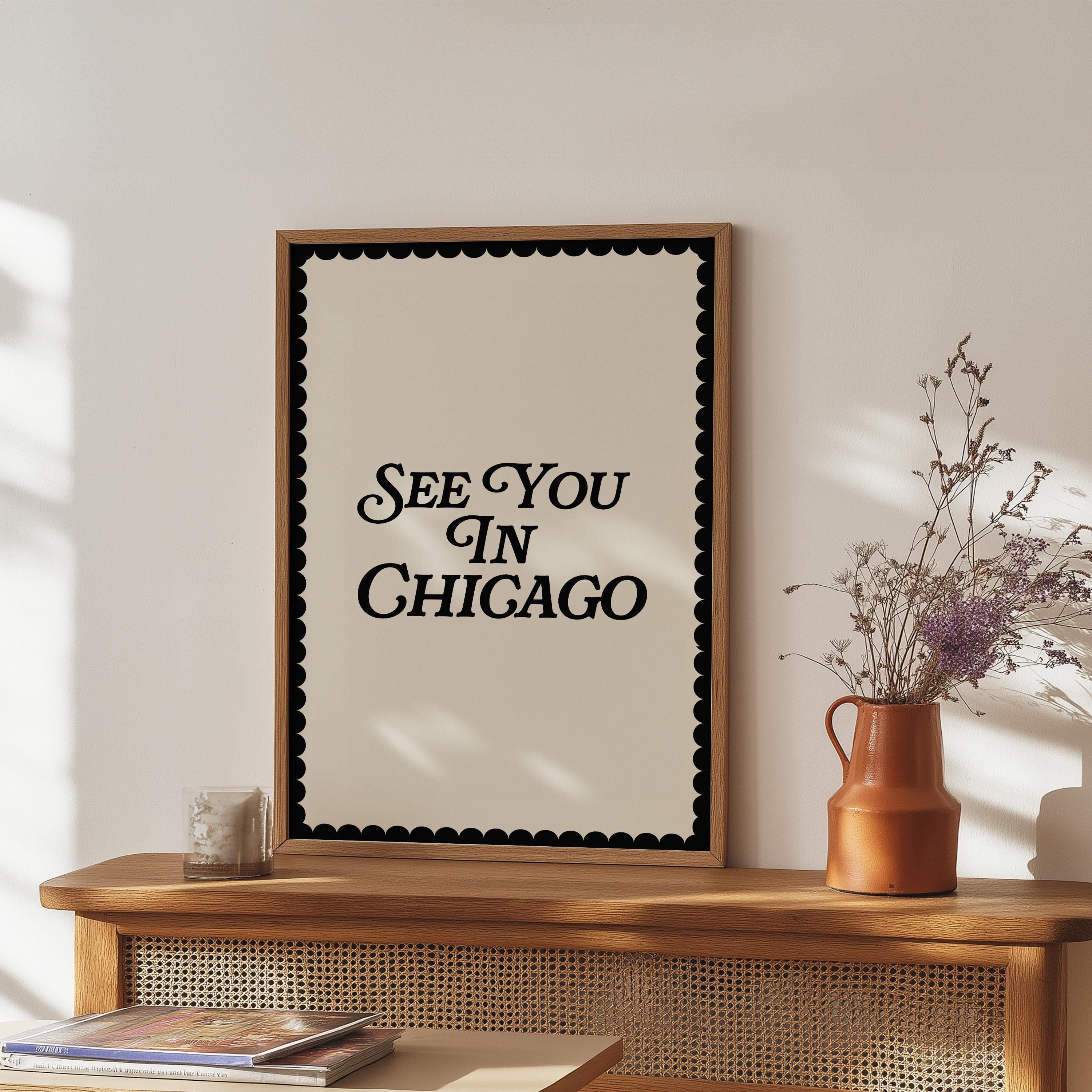 Chicago Poster, Chicago Art, Chicago Wall Art, Chicago Print, Minimalist Art, Chicago Digital Print, GS Print Shoppe, CHI art print