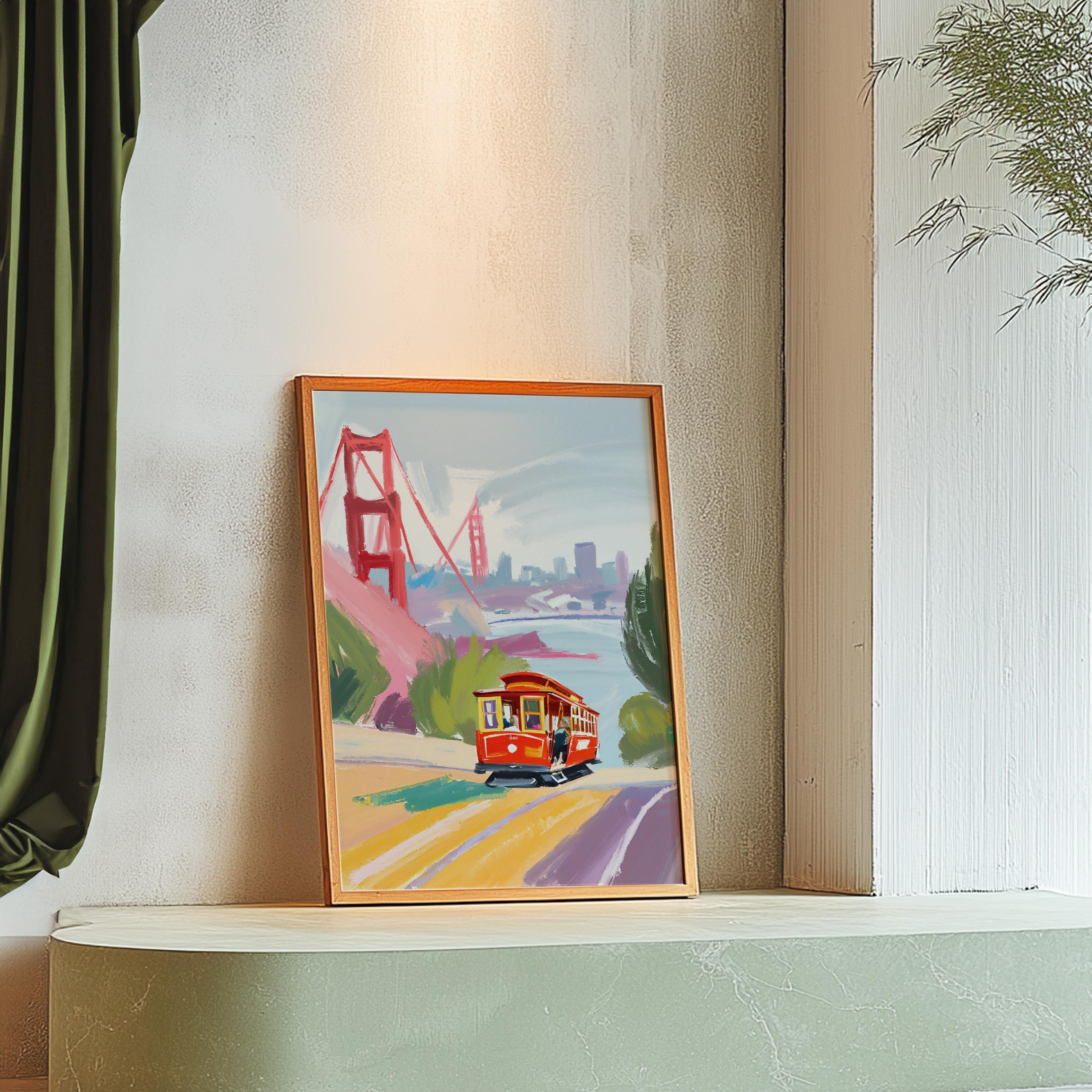 SF Art Print, San Francisco Art, SF Trendy Art, San Francisco, San Francisco Poster, Colorful Posters, Digital Download, GS print Shoppe