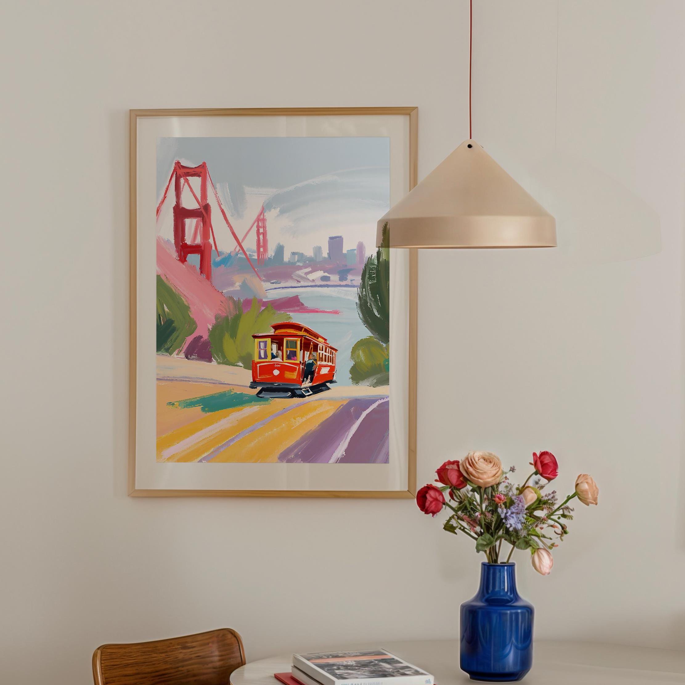 SF Art Print, San Francisco Art, SF Trendy Art, San Francisco, San Francisco Poster, Colorful Posters, Digital Download, GS print Shoppe