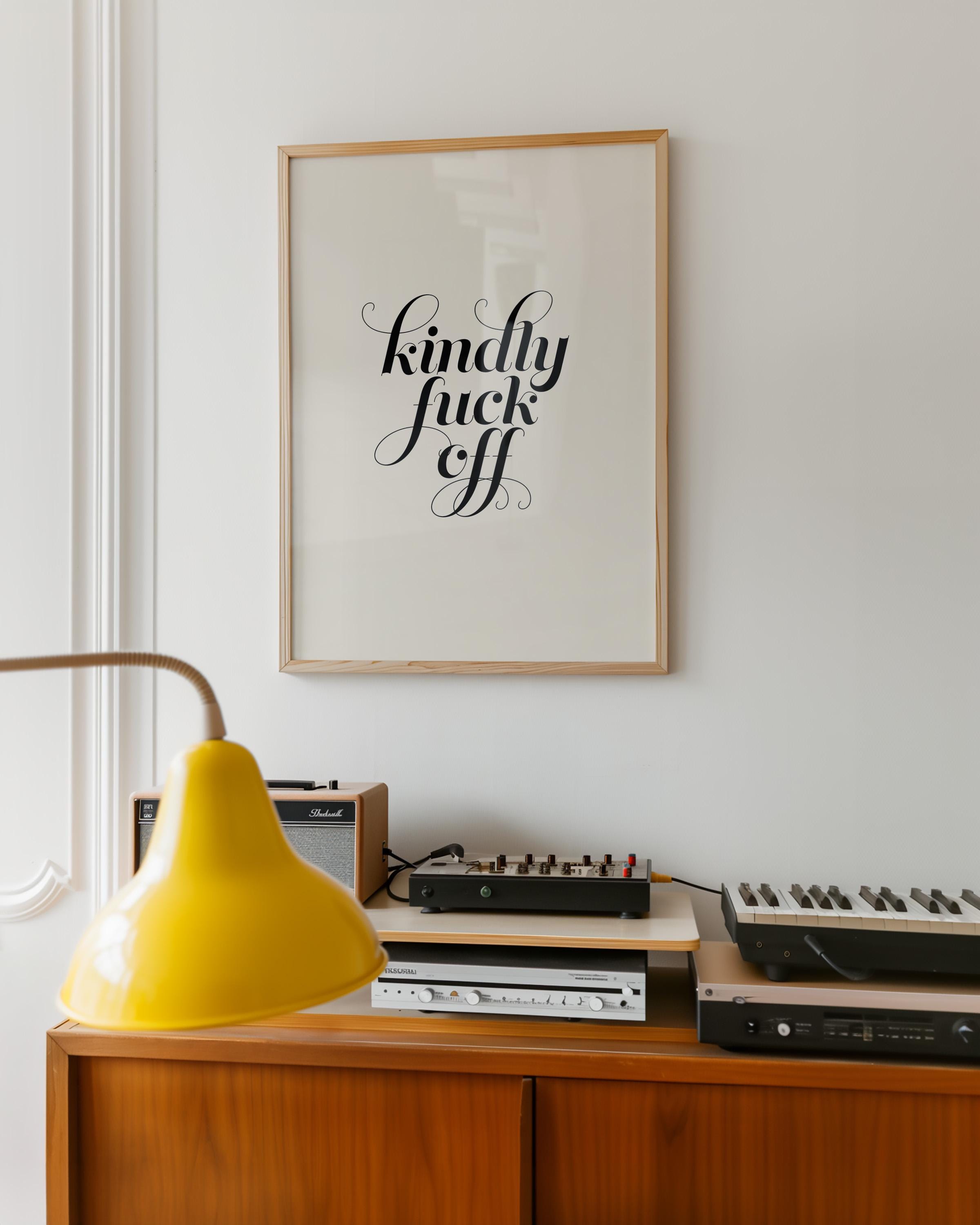 Fuck Off Art-Classic Funny Art-Funny Classic Prints-Pop Art-Dorm Room Art-Succession TV Print-Trendy Art Print-Girly Art-Apartment Art Print
