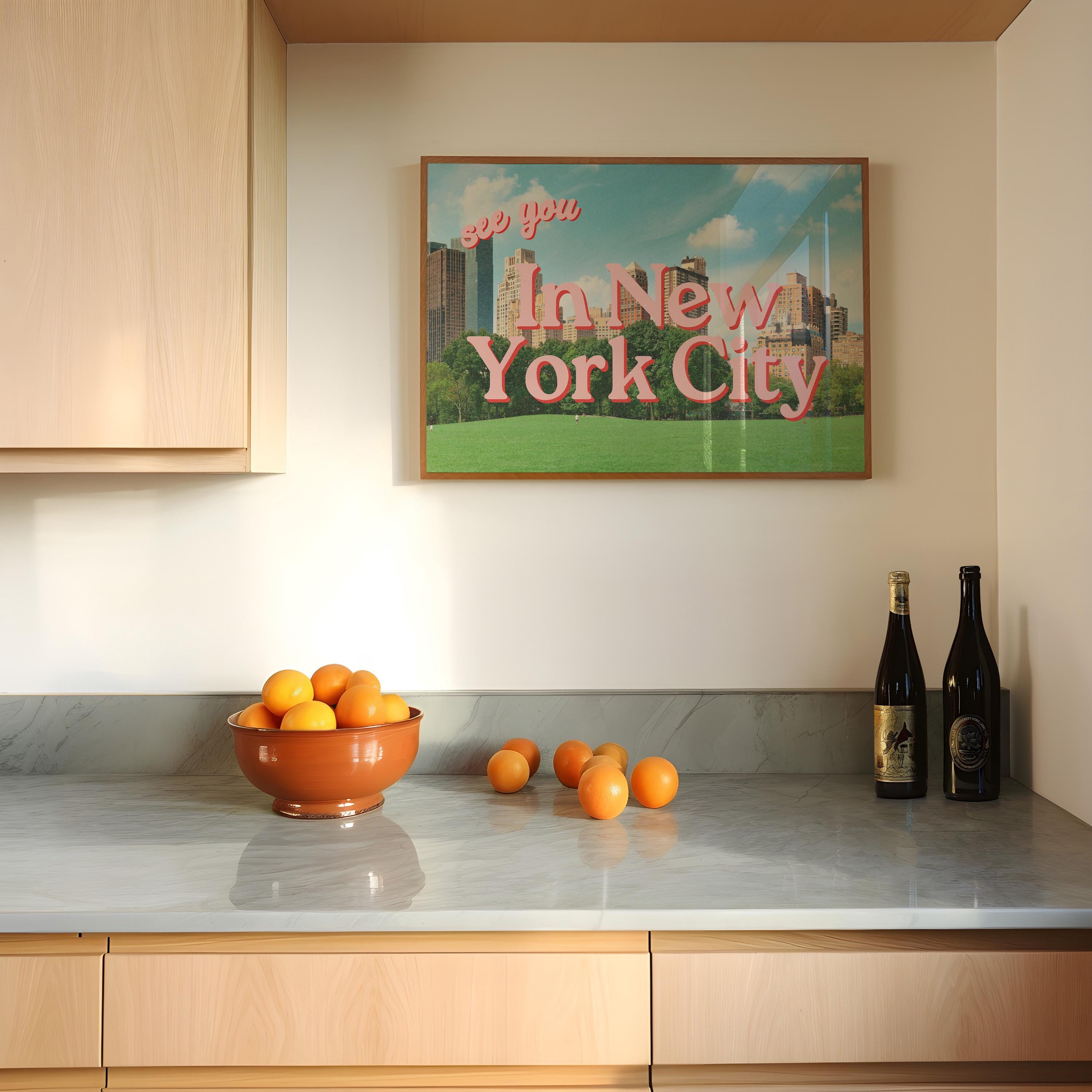 New York Art, Retro NYC Prints, New York Posters, Trendy Art Print, NYC apartment art, New York wall prints, digital print, gs print shoppe