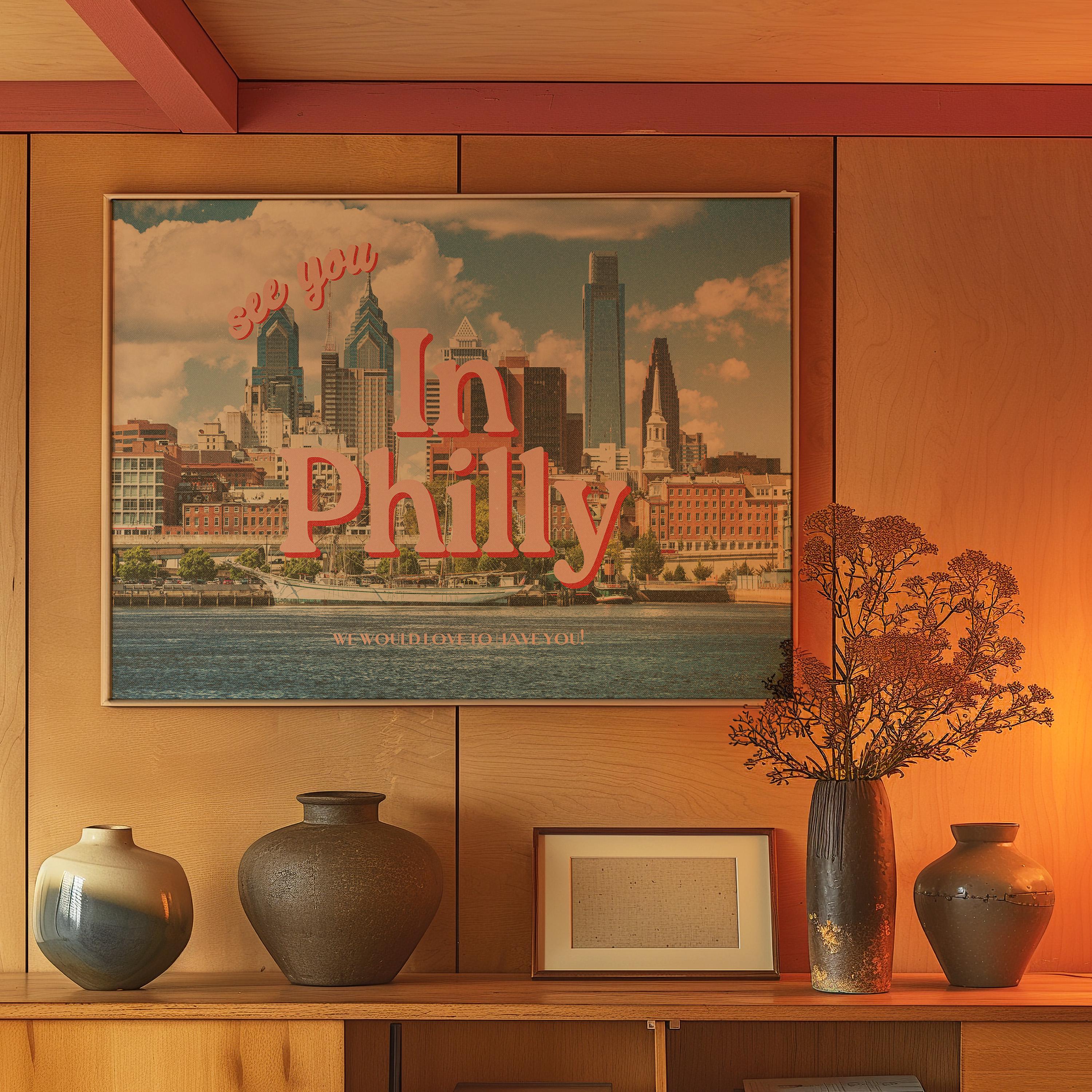 See you in philadelphia, Retro Photo Prints, Philly Art Print, philadelphia posters, philly prints, apartment art print, philadelphia decor