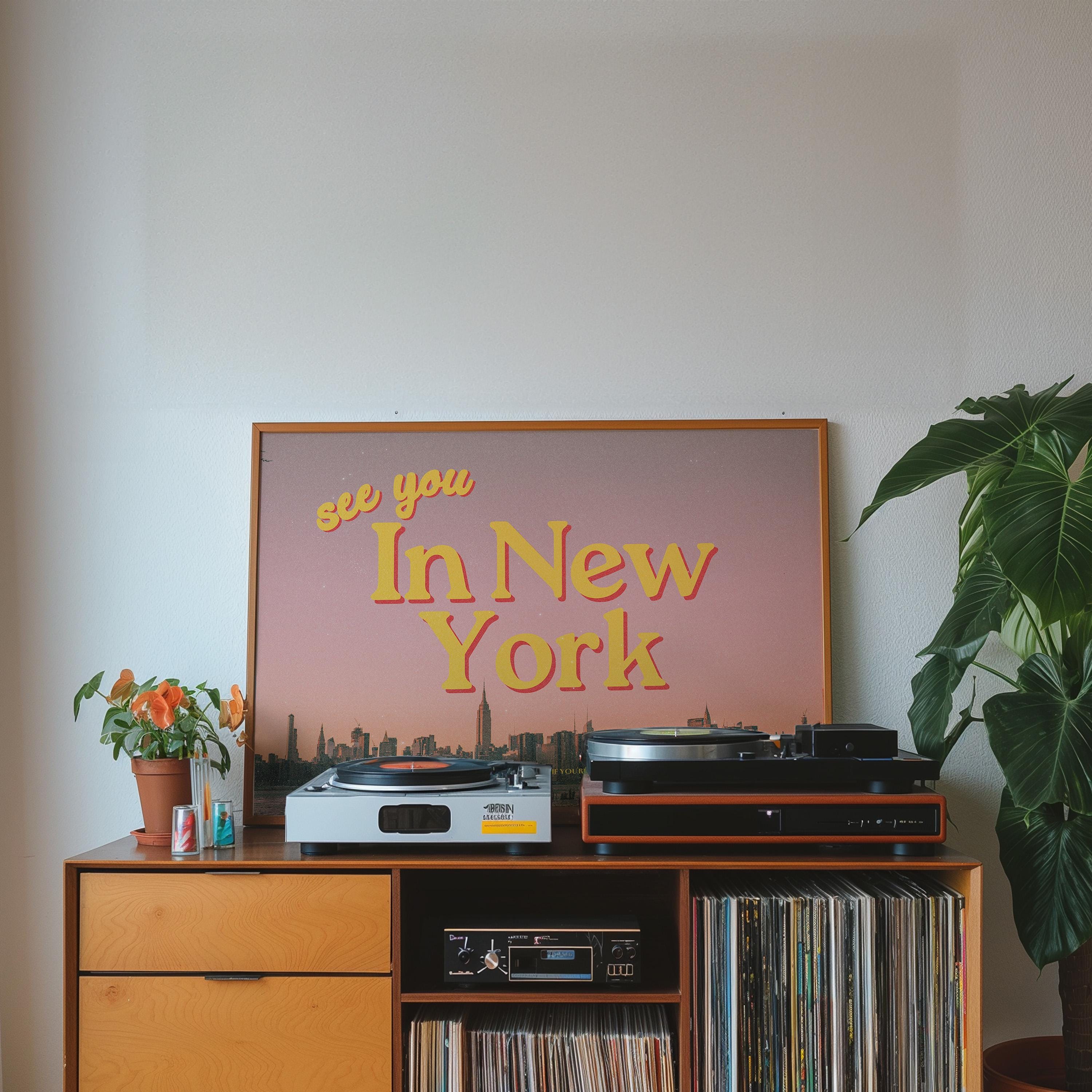 New York Art, New York Print, New York Apartment Art, NYC art print, gs print shoppe, NYC posters, new york city decor, sunset art print