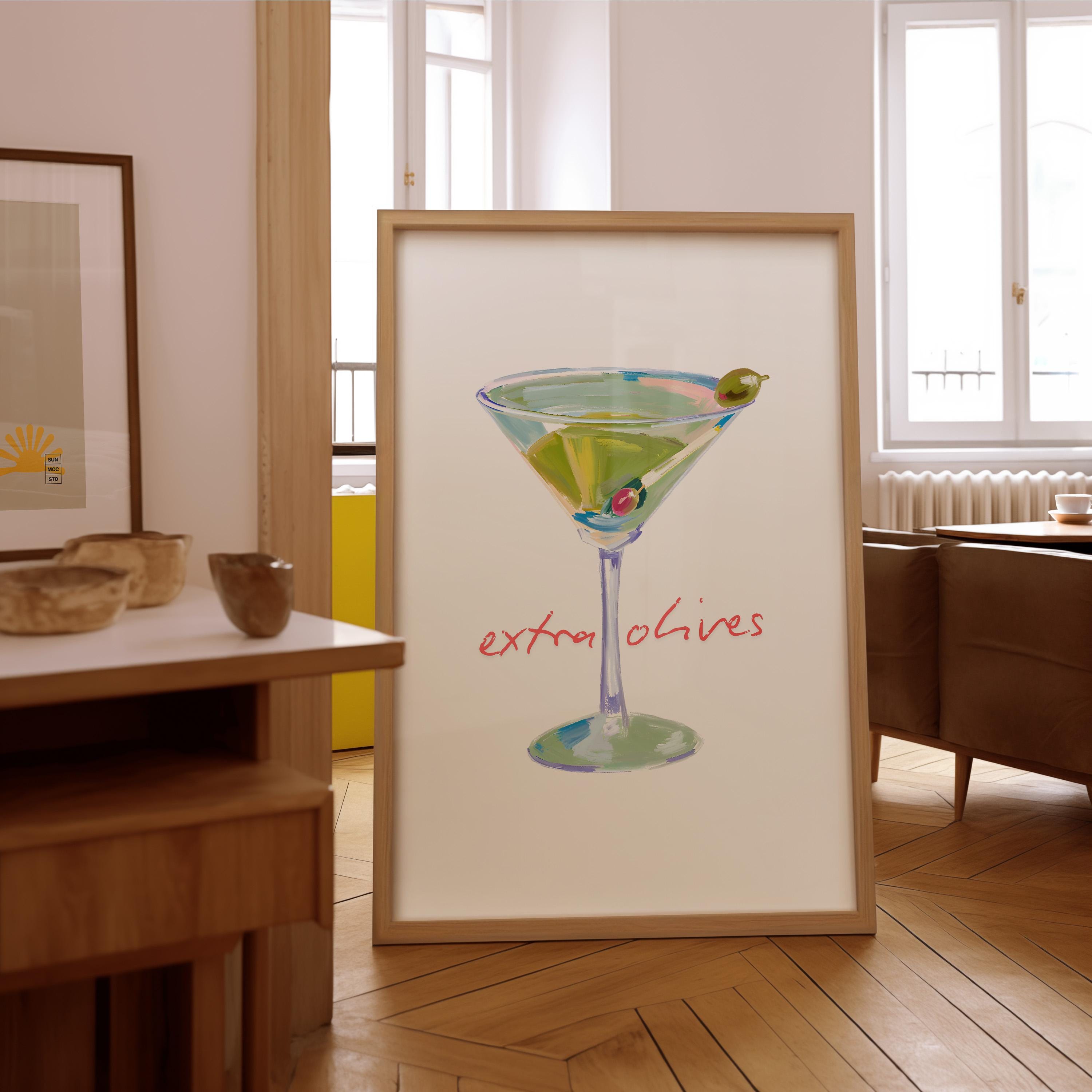 Retro Cocktail Print, Martini Posters, Digital Drink Poster, Bar Cart Art Print, Cocktail Collage, Gallery Wall Print, Girly Print