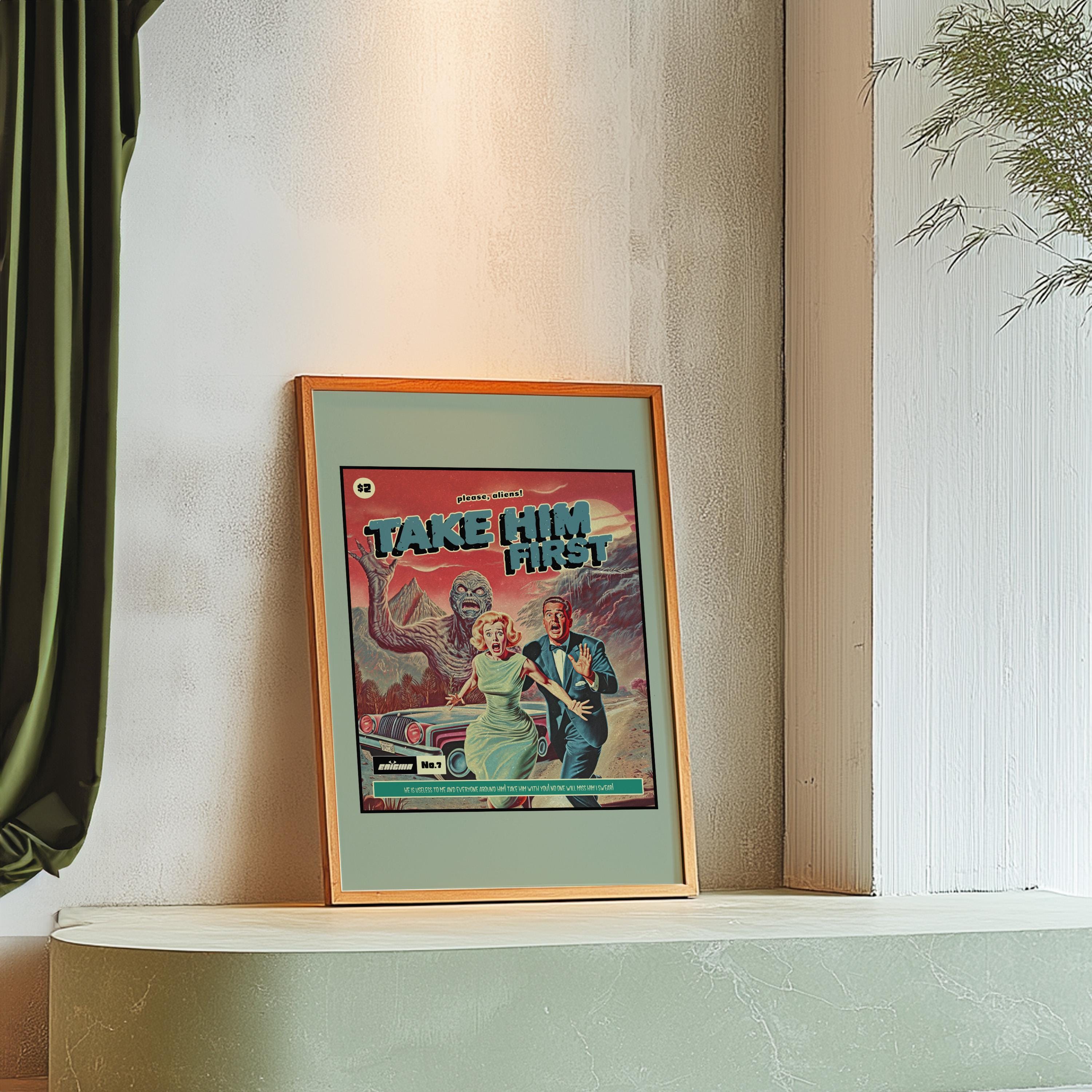 Digital Prints,Wall Art Print,Funny Wall Art,Preppy Aesthetic Art,Apartment Art,Feminist Art,Living Room Decor,Bright Art,Pink Cartoon Art