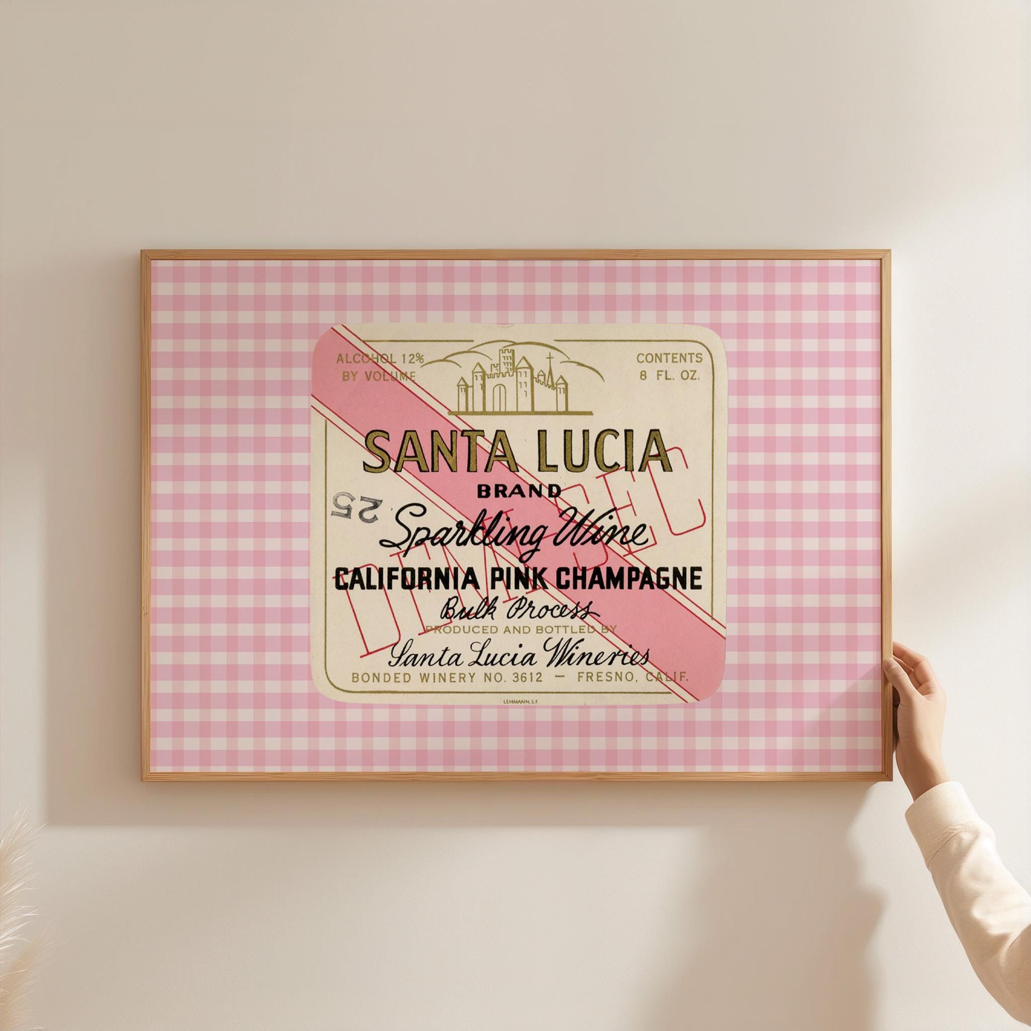 Pink Champagne Digital Art Print