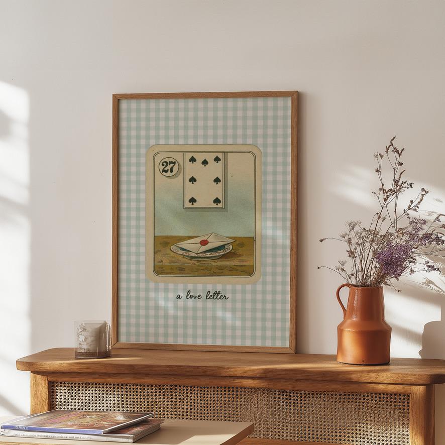 Wall Art Set of 8, Bundle Vintage Print Set, Vintage Card Prints, Trendy Ace of Hearts Print, Lucky You Poster, GS Print Shoppe