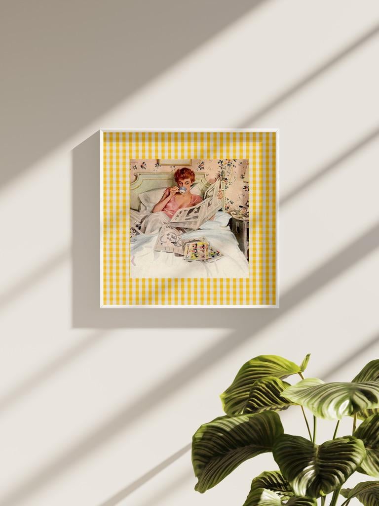 Trendy Art Print Set, Set of 4 prints, GS Print Shoppe, Feminist art, checker wall art, art print set, digital downloads, gallery wall
