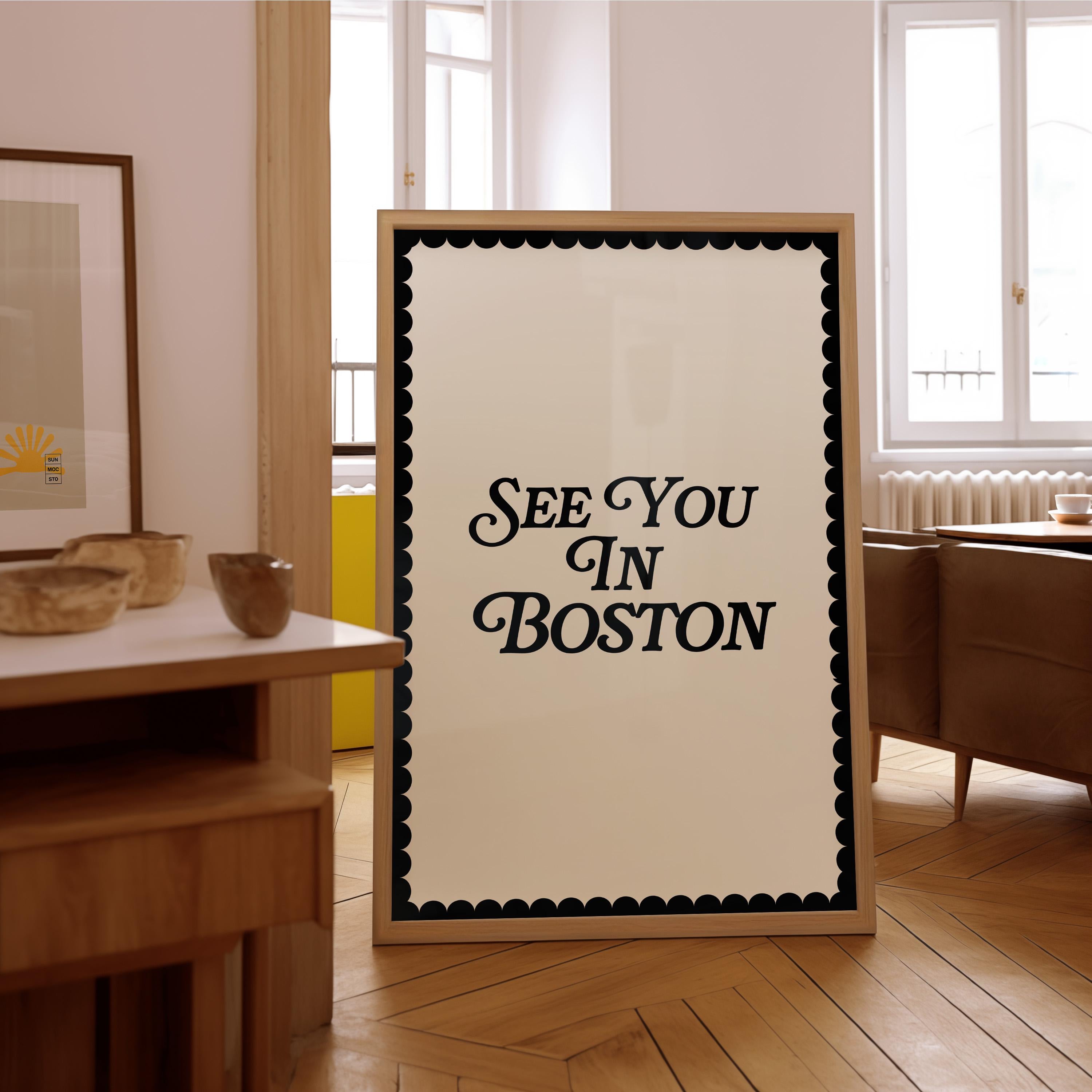 Boston Print, Print Wall Art, Boston Wall Art, Boston Prints, Wall Print, Home Decor, Trendy Wall Print, Boston Art, GS Print Shoppe