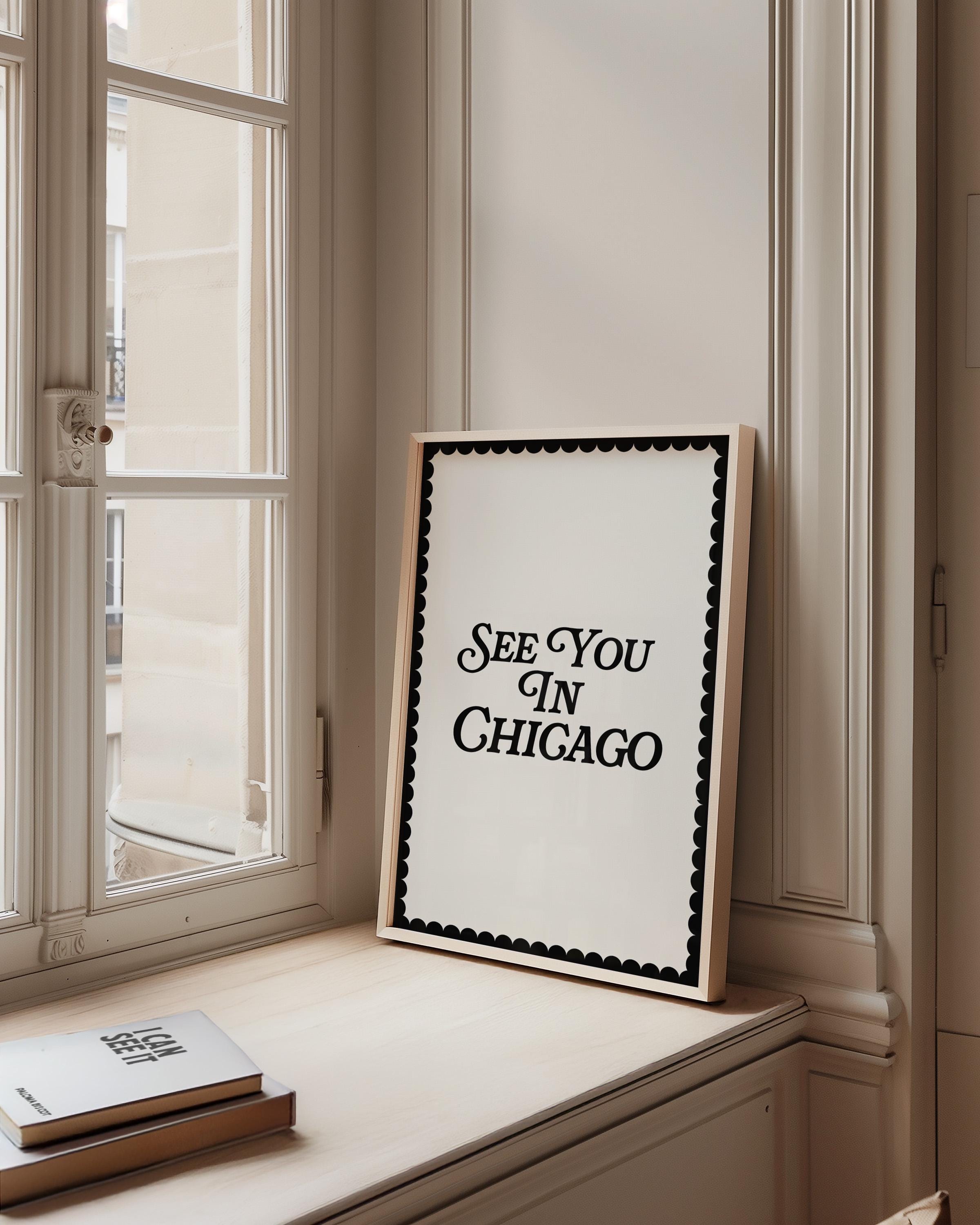 Chicago Poster, Chicago Art, Chicago Wall Art, Chicago Print, Minimalist Art, Chicago Digital Print, GS Print Shoppe, CHI art print