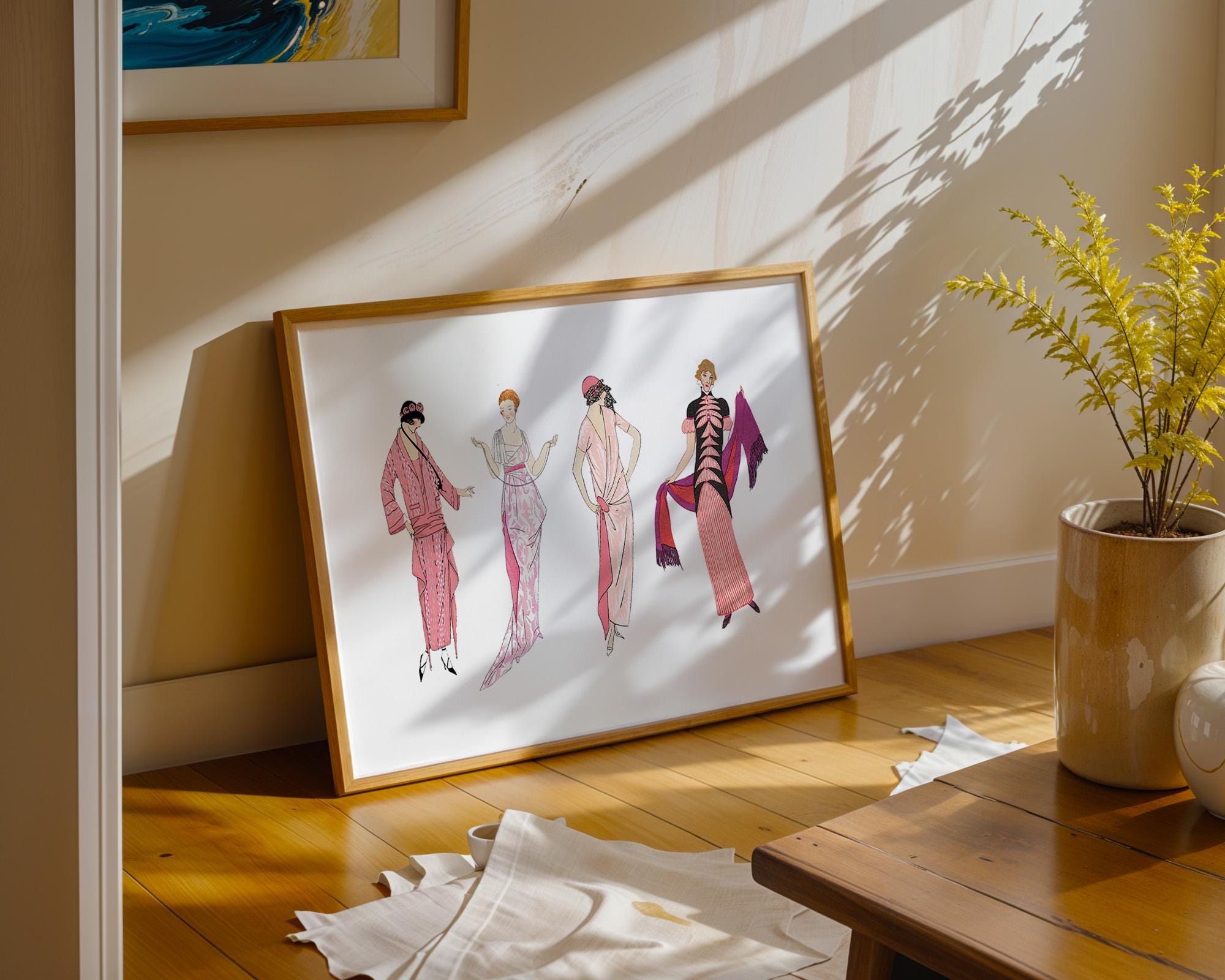 Fashion Art Print, Dorm Decor, Housewarming Gift, Gallery Wall Art, Girls Room Decor, Fashion Illustration, Vintage Fashion, GS Print Shoppe