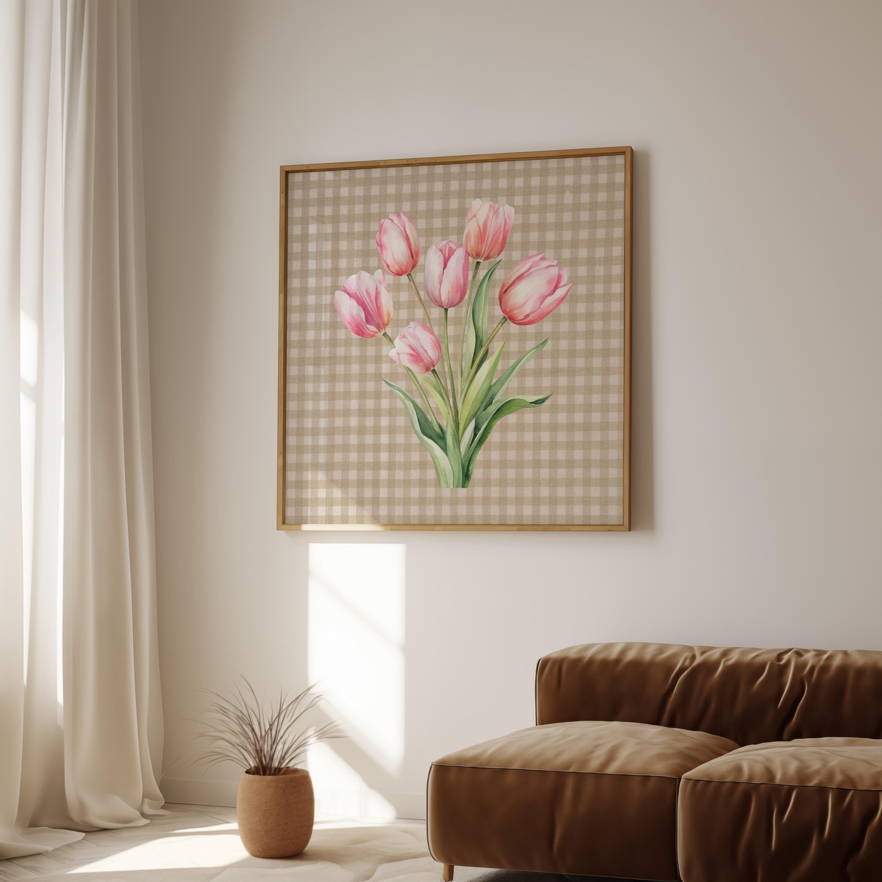Wall Art Set of 4, Bundle Vintage Print Set, Vintage Prints, Trendy Gallery Wall Print, Pink Art Prints, GS Print Shoppe, Set of Square Art